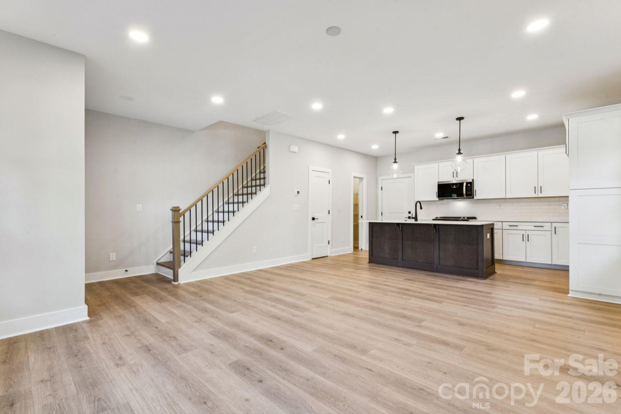 Kitchen and Living First Floor - 524 Mystic Park Alley, Huntersville