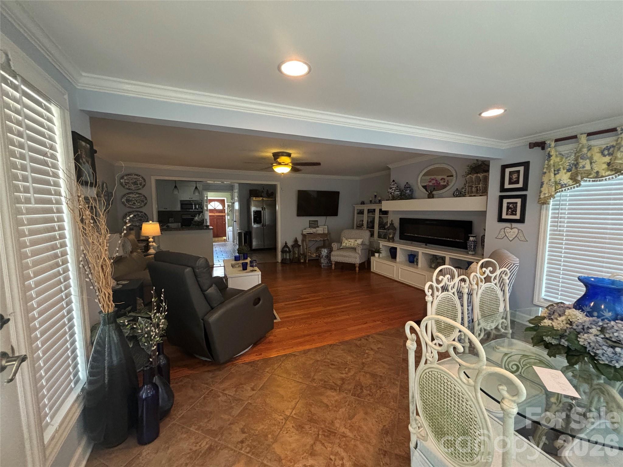 Sunroom into Living Area - 1030 Dick Elam Road, Kings Mountain