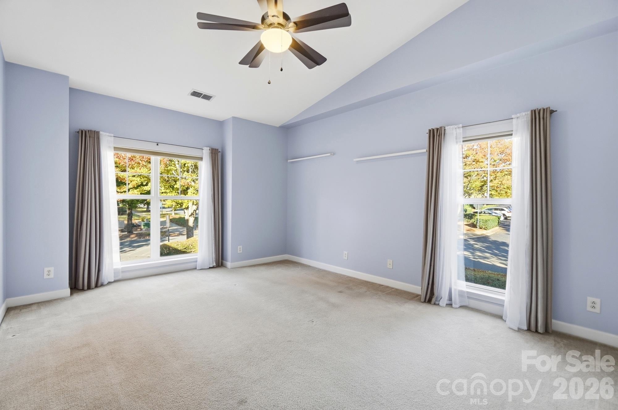 Primary Bedroom w/ Vaulted Ceiling - 16752 Amberside Road, Cornelius