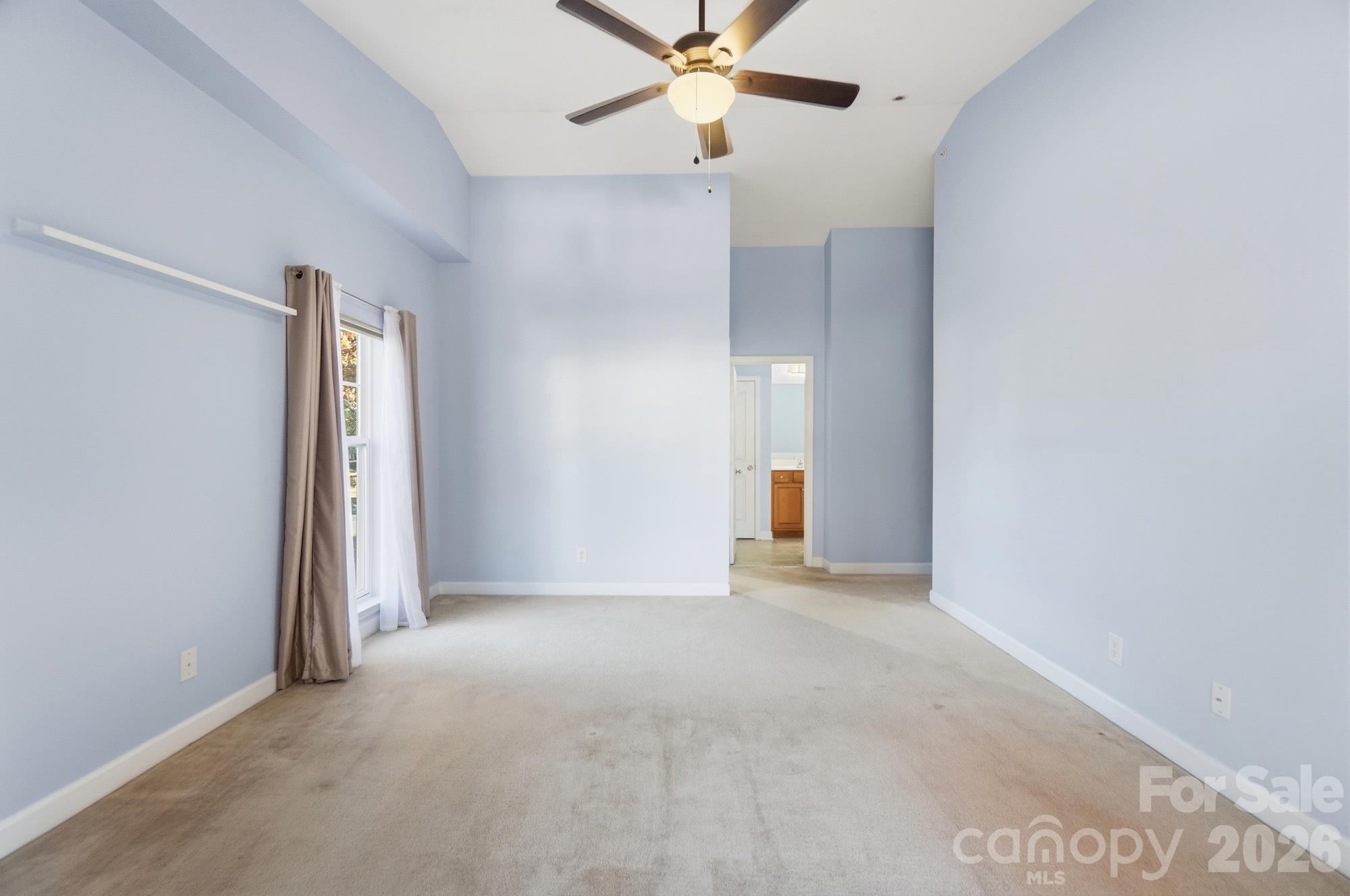 Primary Bedroom w/ Vaulted Ceiling - 16752 Amberside Road, Cornelius