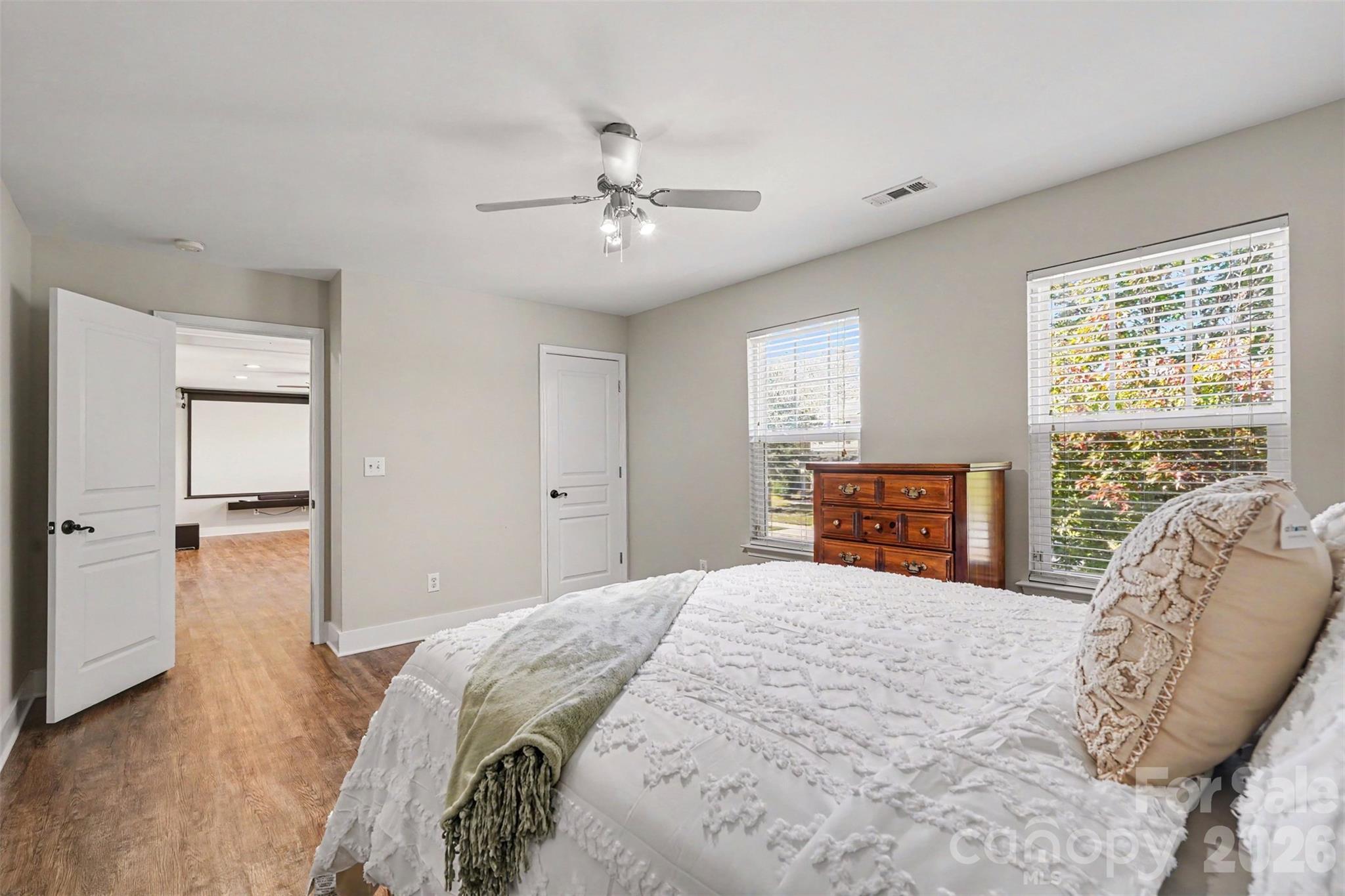 Bedroom #2 Located at the Top of the Stairs. Fresh- neural paint, NO CARPET, lots of Space for your furnture. - 3585 Leighton Drive SW, Concord