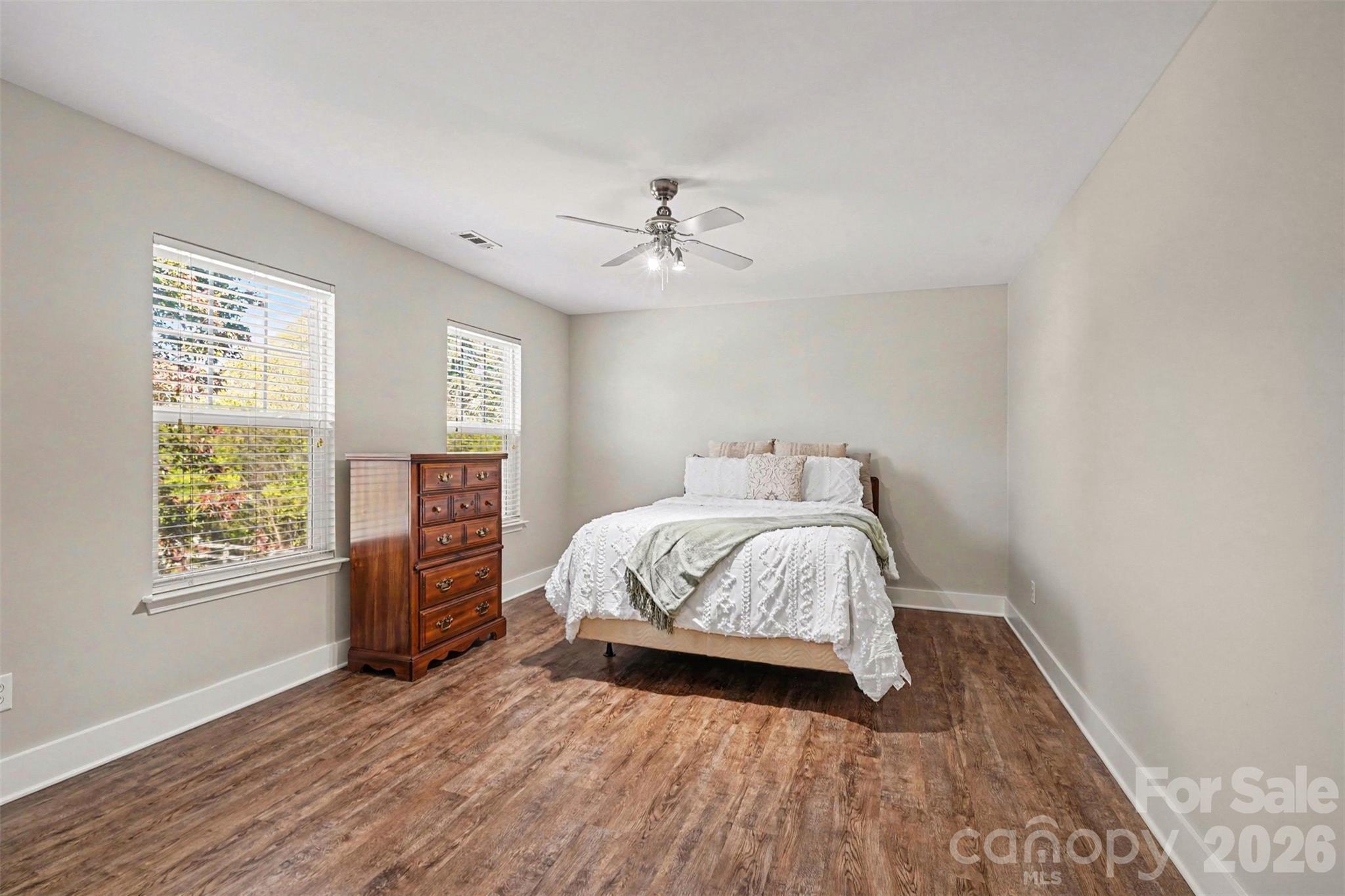 Bedroom #2 Located at the top of the stairs. Spacious with fresh, neutral paint and NO Carpet. - 3585 Leighton Drive SW, Concord