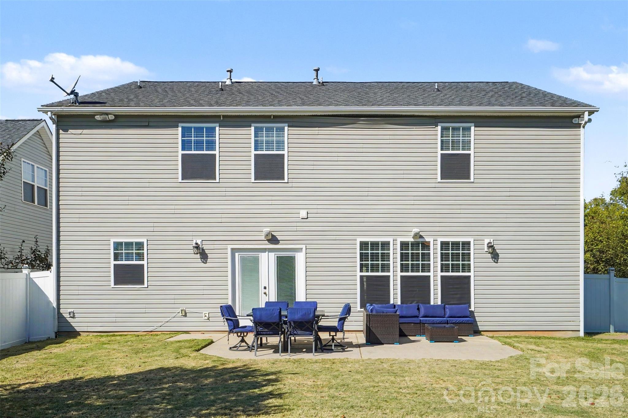 Another view of the rear of the home. Check out the spacious of this oversized patio. - 3585 Leighton Drive SW, Concord