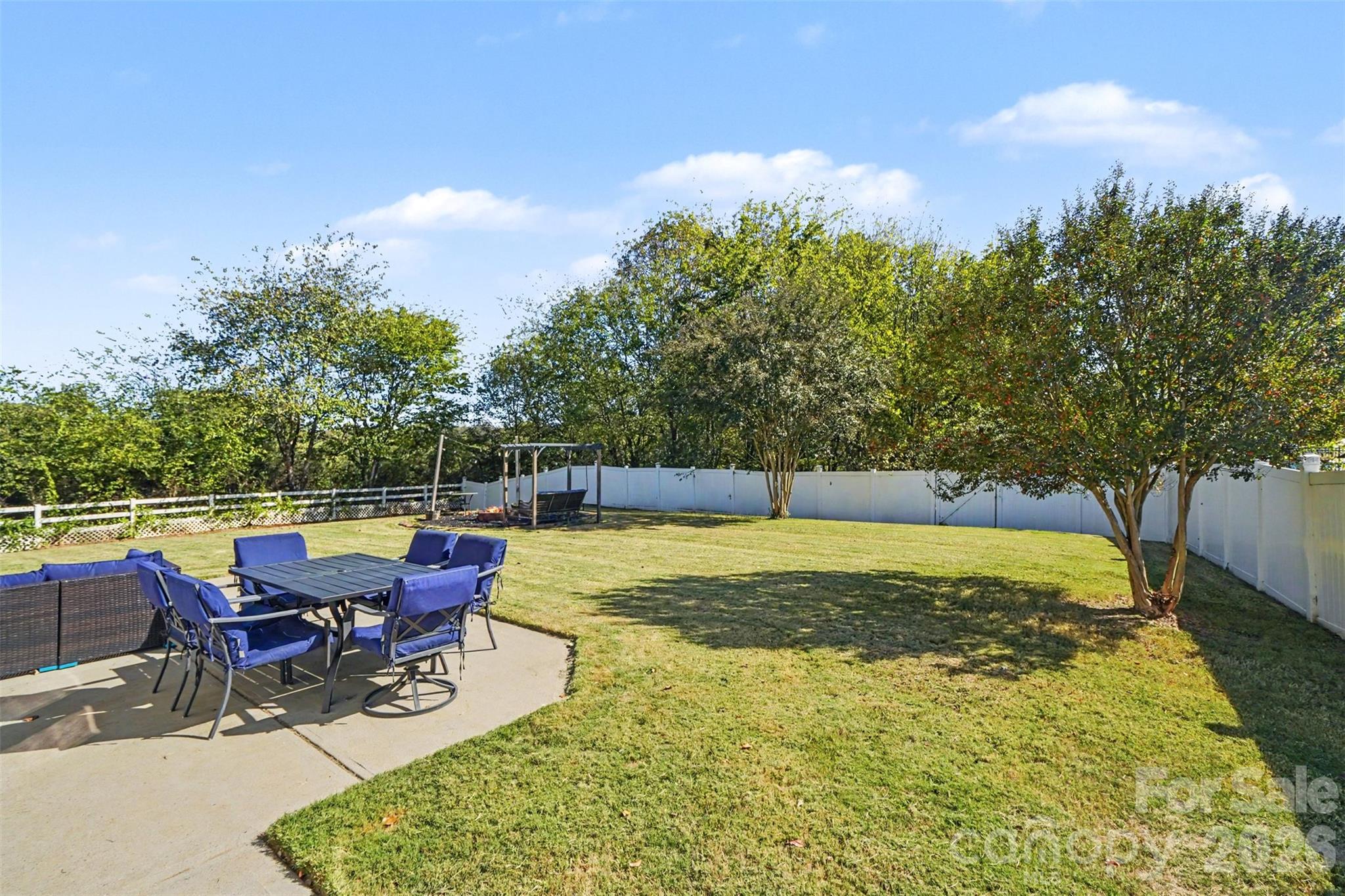 THIS is a BACKYARD! Imagine the Potential...maybe a pool, a play set, outdoor pergola, outdoor greenhouse..the options are HUGE!. Did I mention that this lot backs up to the Neighborhood POOL. That's right...all this privacy and space and a pool in walking distance. - 3585 Leighton Drive SW, Concord
