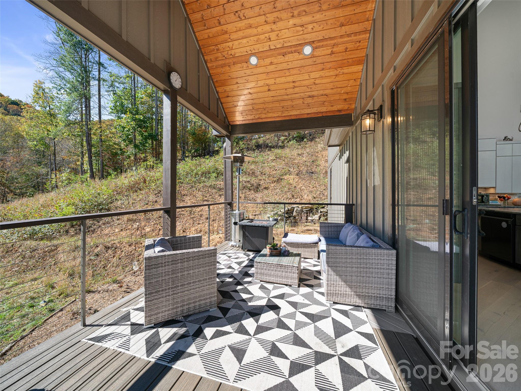 Covered Side Porch - 1136 Elk Shoals Creek Road, Burnsville