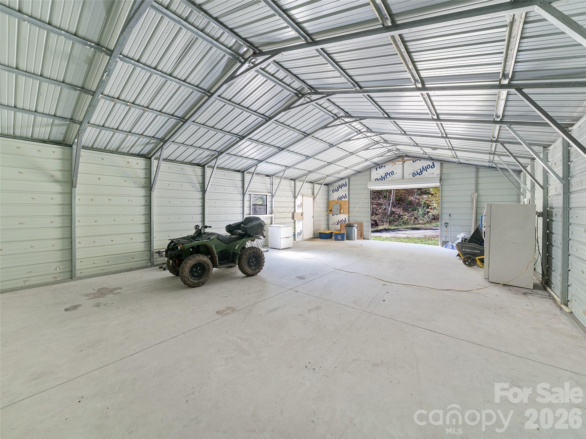 Garage/Workshop with EV Hookup - 1136 Elk Shoals Creek Road, Burnsville