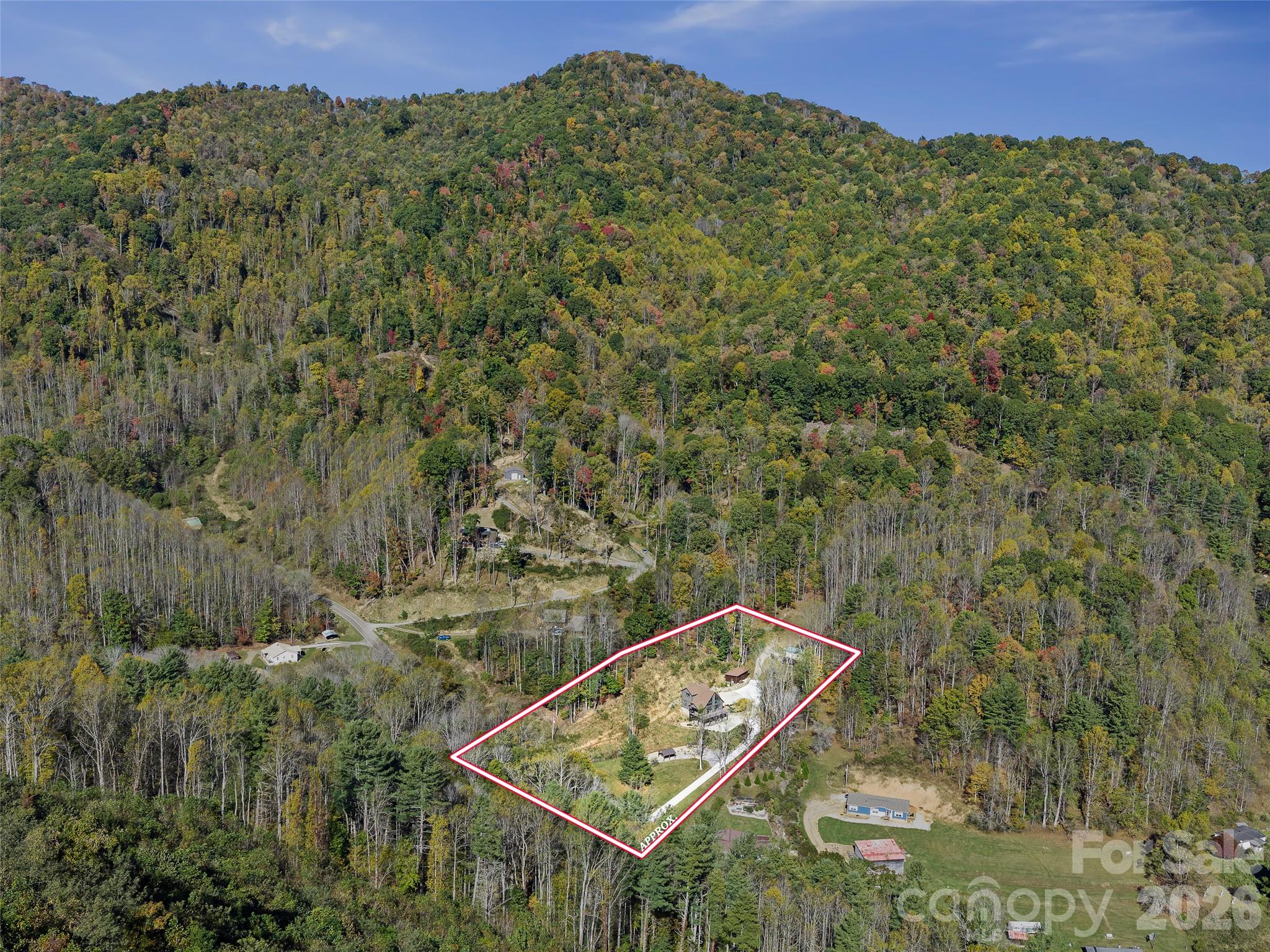 Approximate Boundary Lines - 2.25 Acres - 1136 Elk Shoals Creek Road, Burnsville