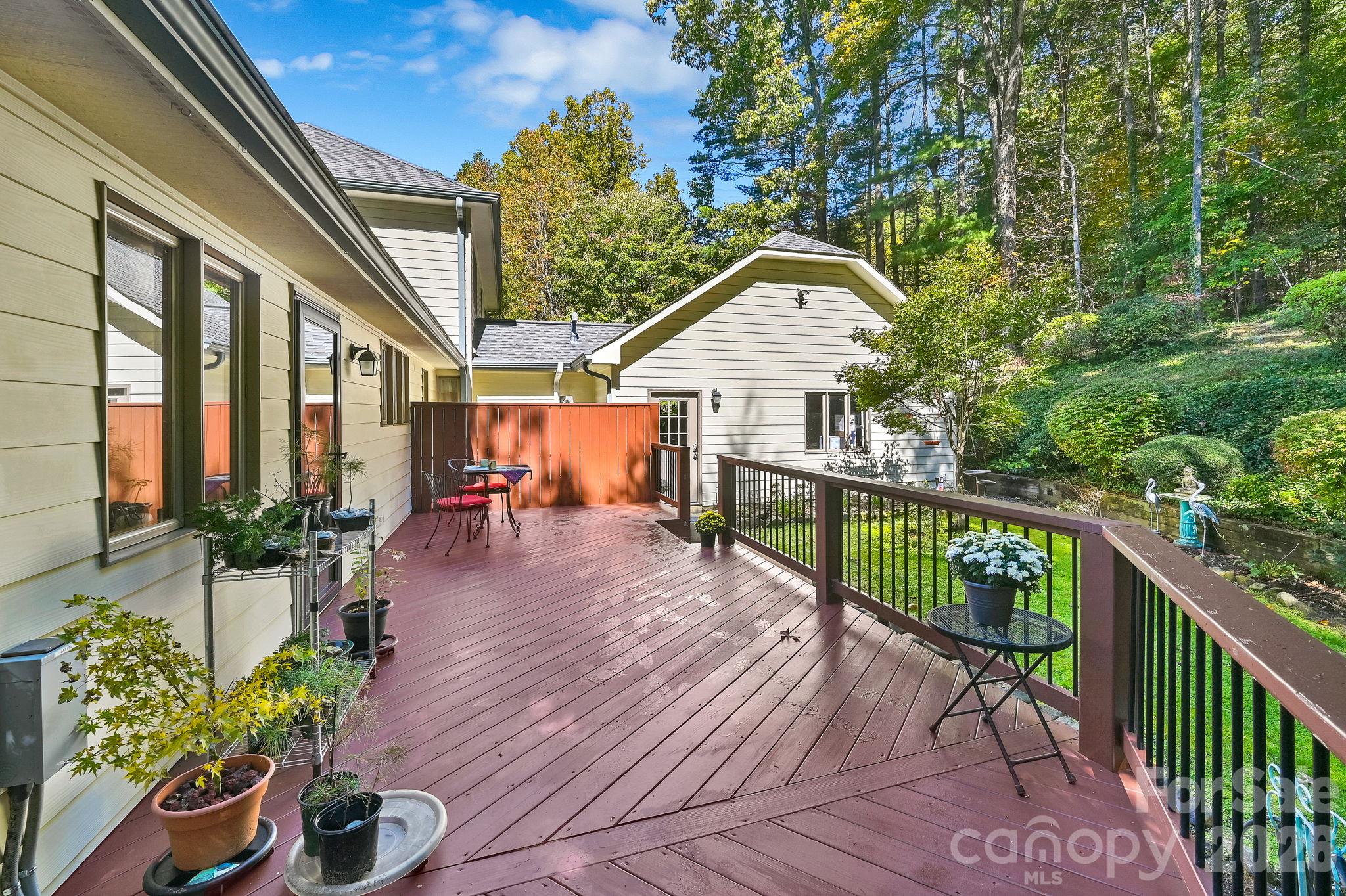 Newly Painted Deck - 52 Oak Gate Drive, Hendersonville