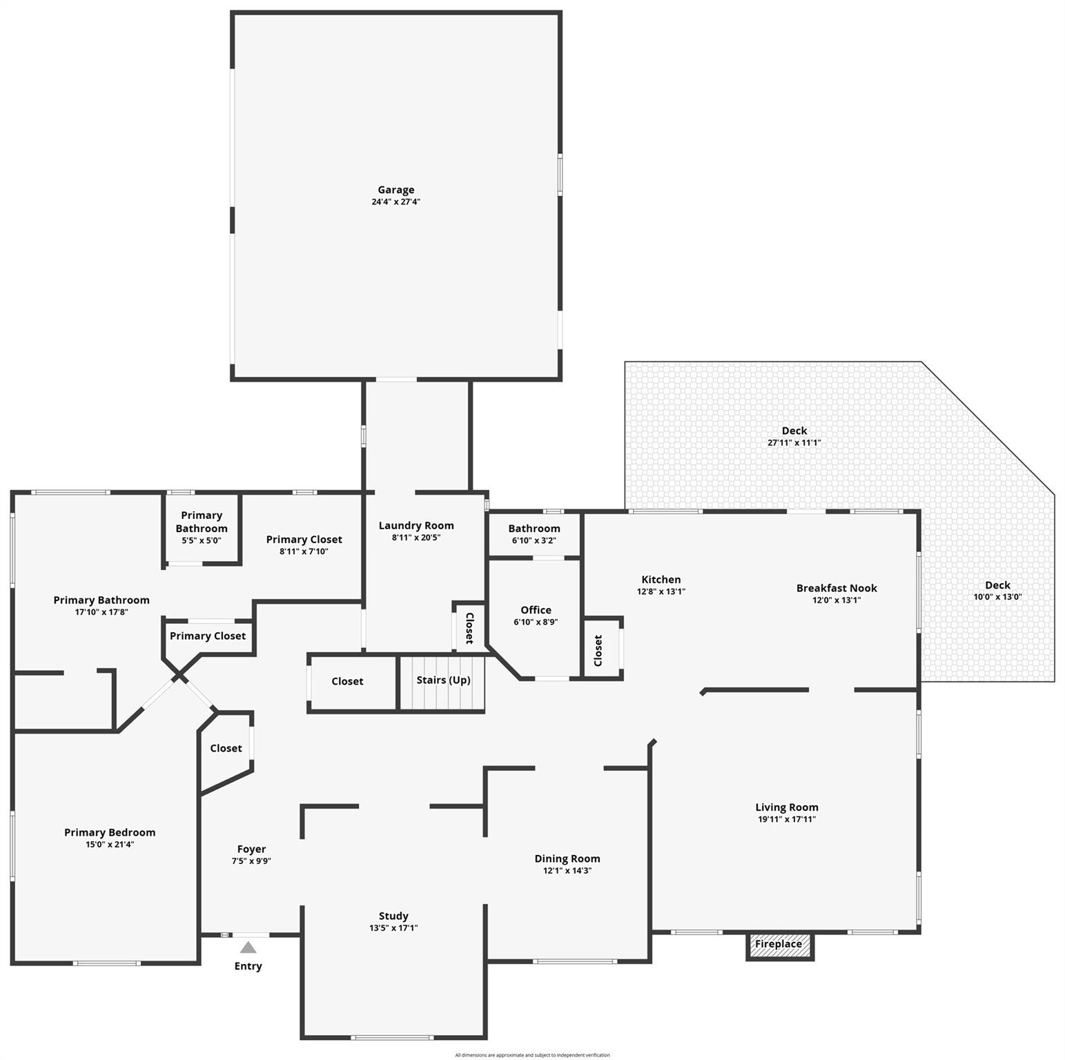 Floor Plan Ground - 52 Oak Gate Drive, Hendersonville