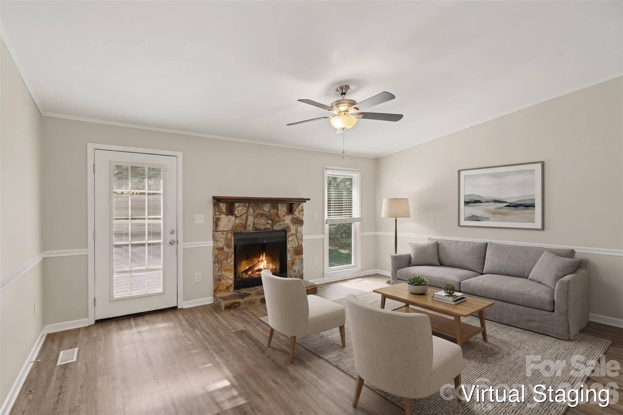 Virtually Staged - 8204 Strawberry Point Drive, Charlotte