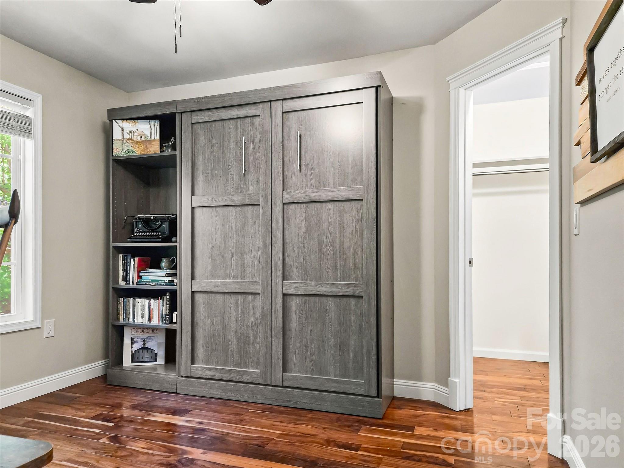 Murphy bed in upstairs bedroom to remain - 1757 Hickory Springs Lane, Lincolnton