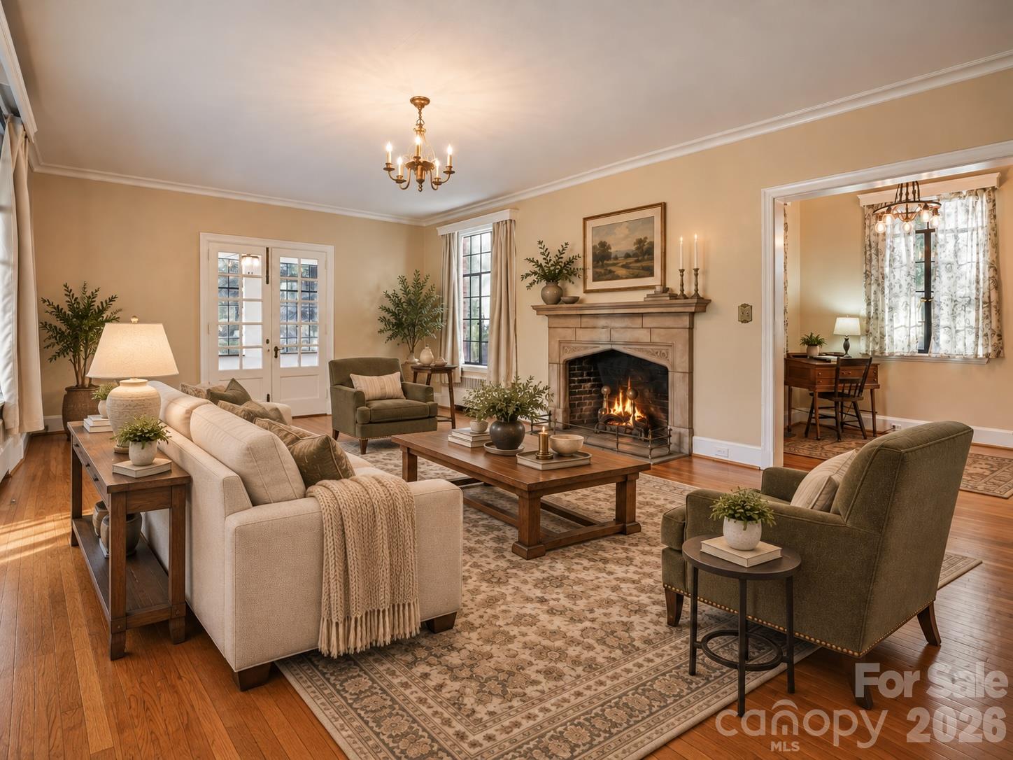Staged Living ROom - 1220 N Piedmont Avenue, Kings Mountain