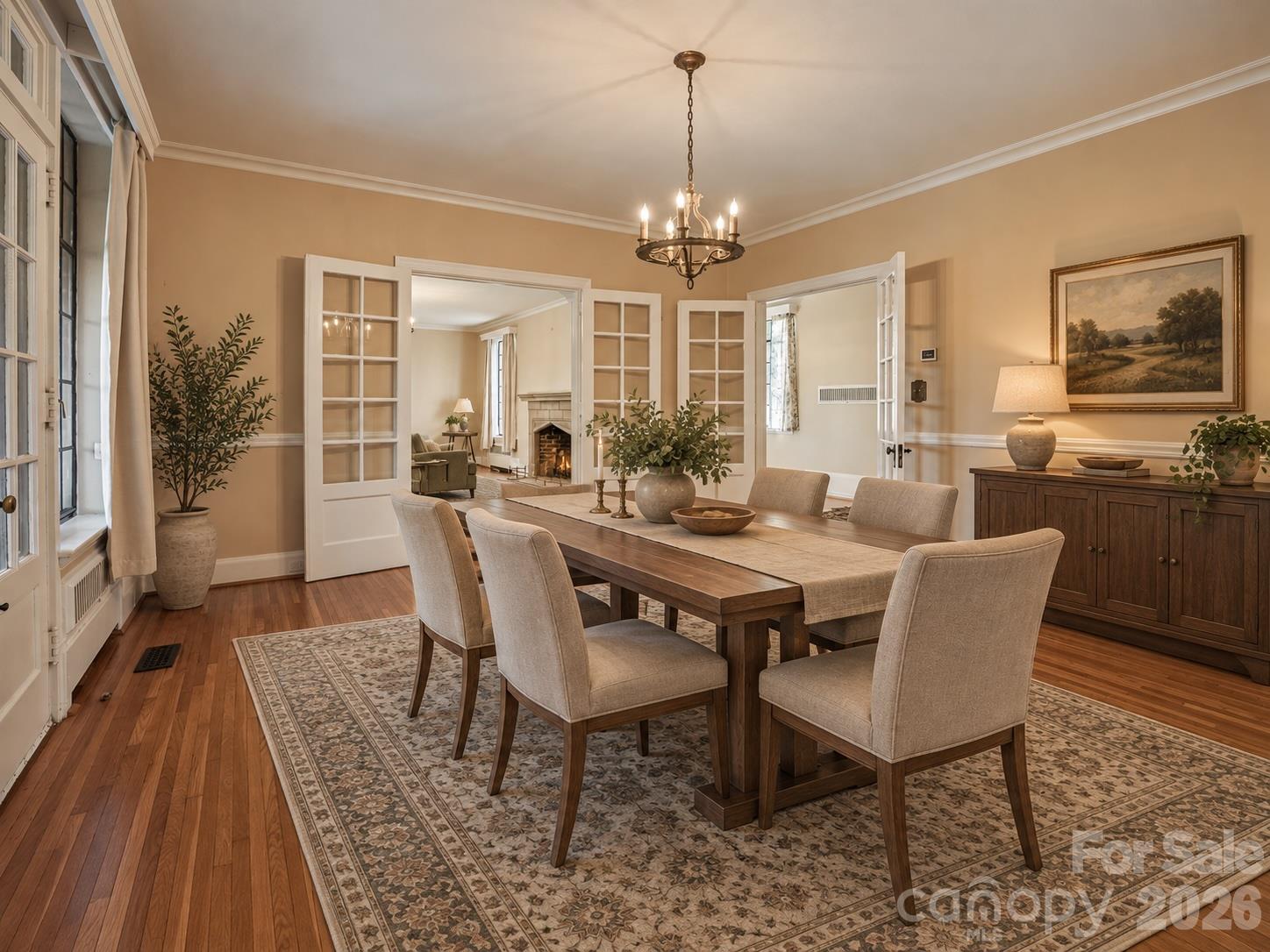 Staged Dinning Room - 1220 N Piedmont Avenue, Kings Mountain