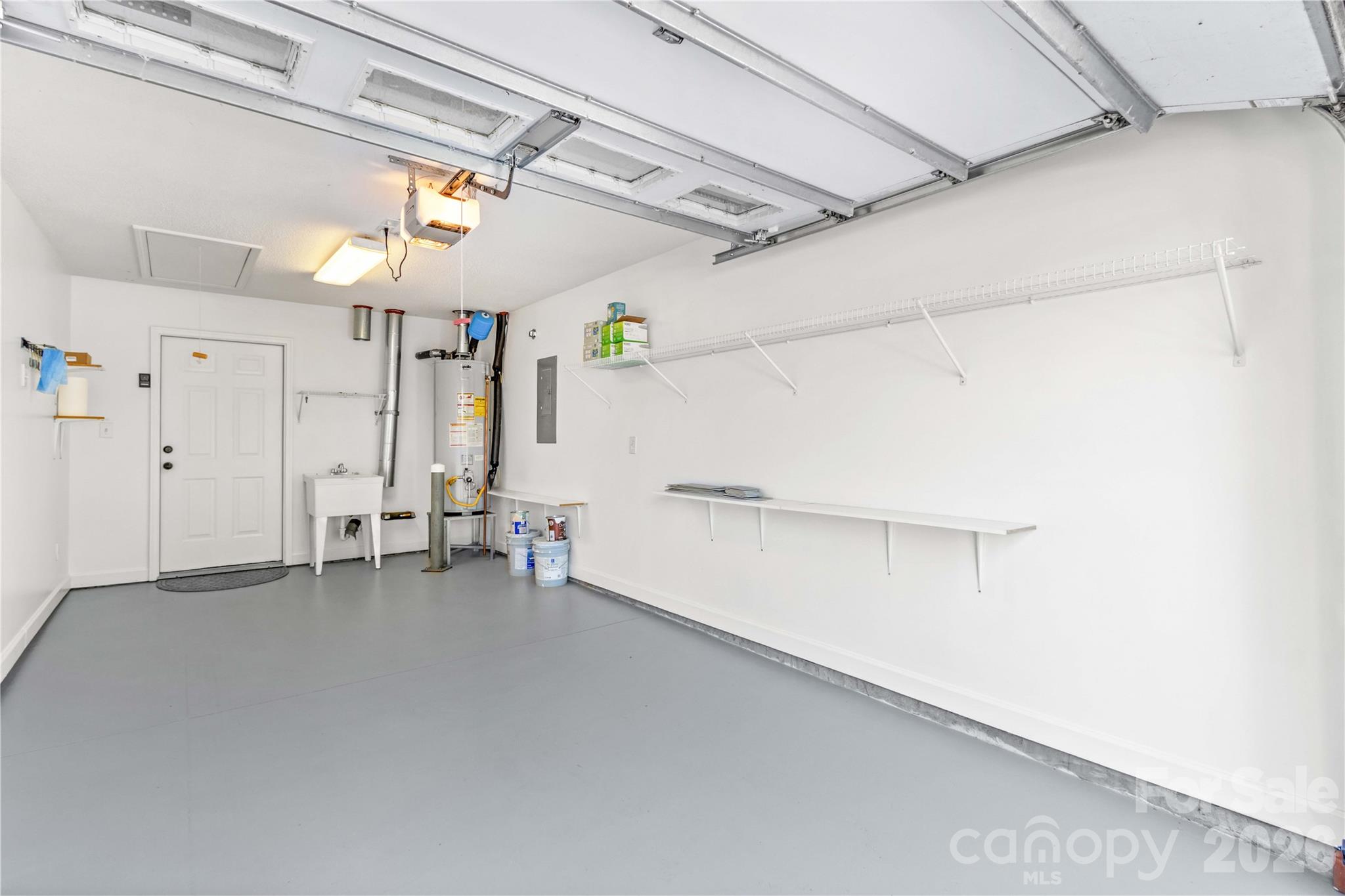 Freshly Painted Garage walls and Floor - 117 Abbotswood Place, Mooresville