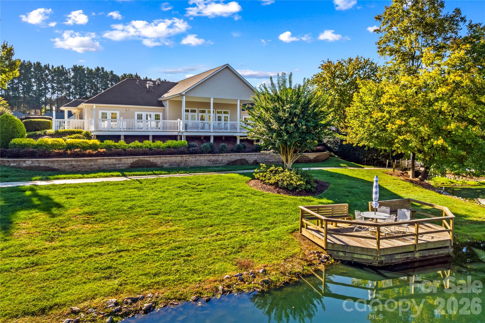 Pond Side with Gazebo - 117 Abbotswood Place, Mooresville