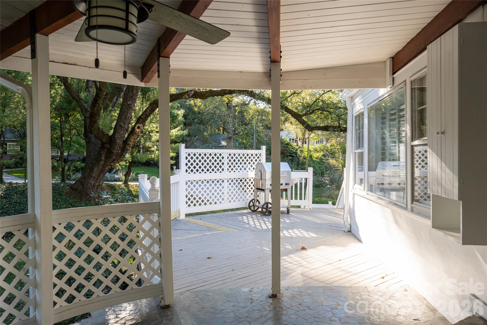 Covered side porch - 25 Blackwood Road, Asheville