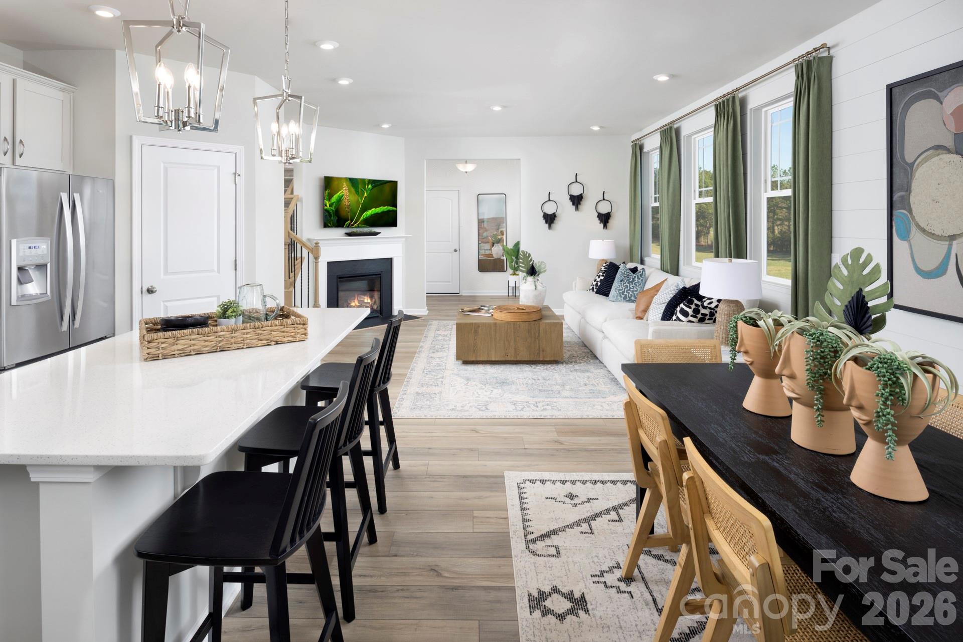 Photos shown are of a staged model home and are for illustrative purposes only. Floor plan is the same; however, finishes, colors, features, fixtures, furnishings, and design selections may vary from the actual home. - 6117 Mallow Crossing Lane, Charlotte