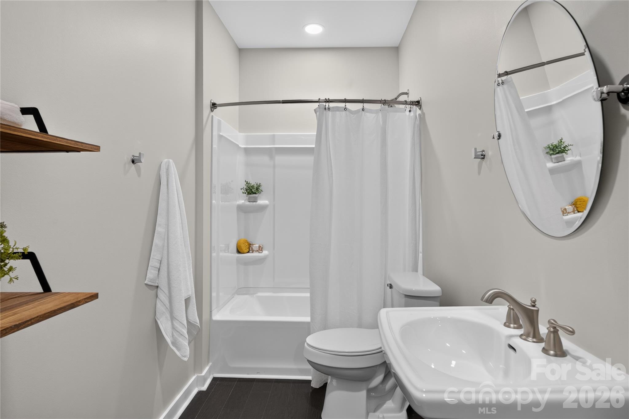 Full bathroom in the basement. - 16815 Lookout Landing Lane, Charlotte