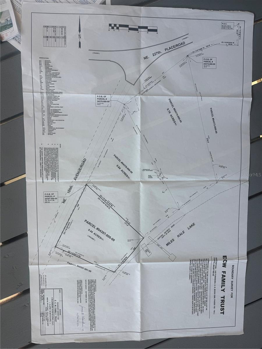 Vacant Land Survey - 22649 & 22645 & Land NE 105TH AVENUE RD, FORT MC COY