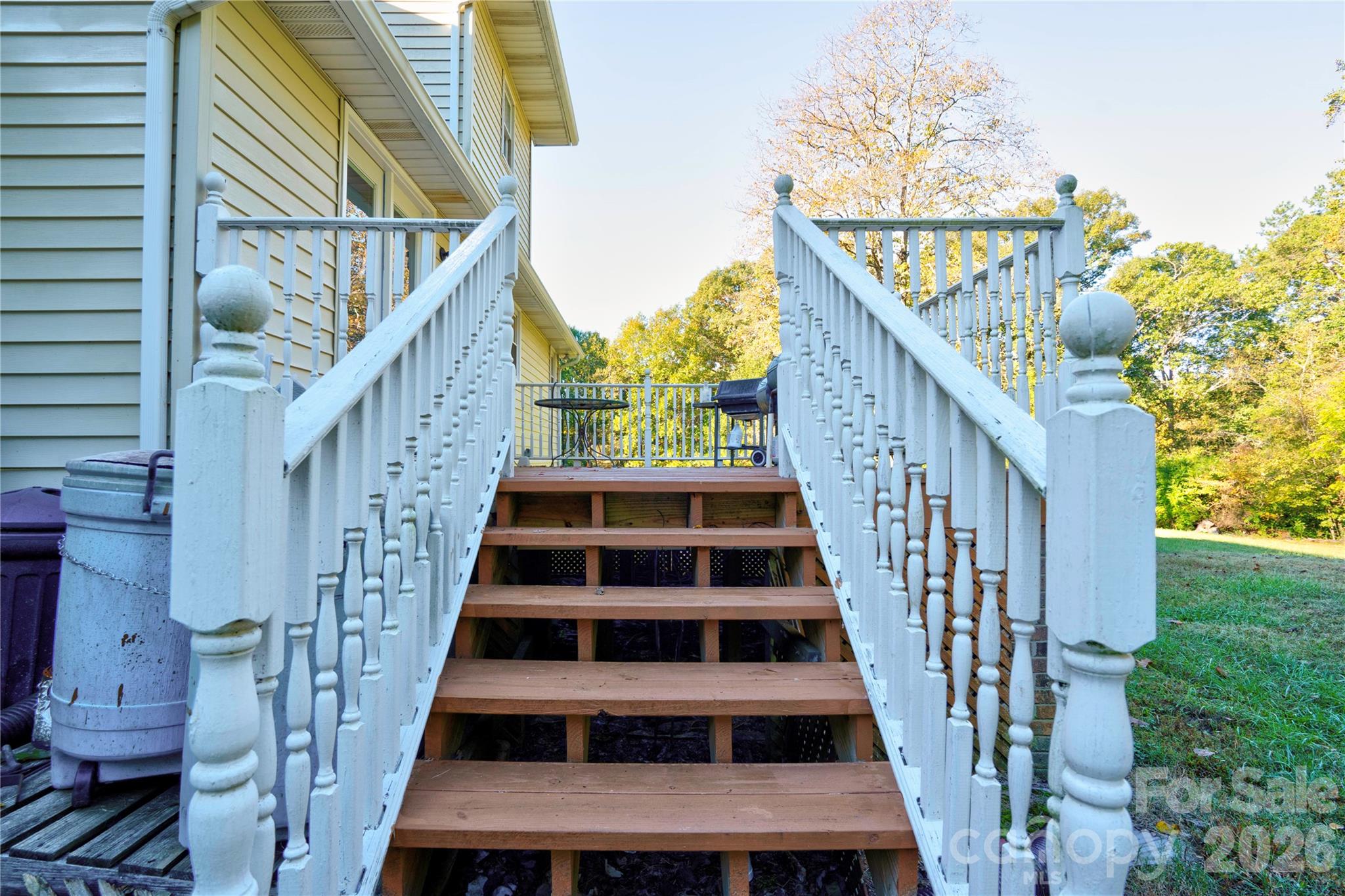 Rear Deck - 1550 Burke Road, Shelby