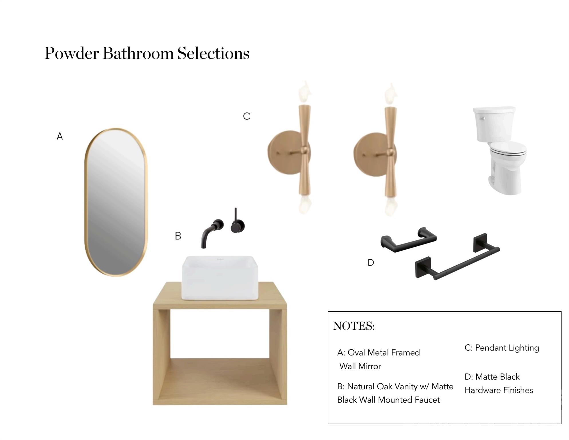 Half Bath Selections - 3314 Connecticut Avenue, Charlotte