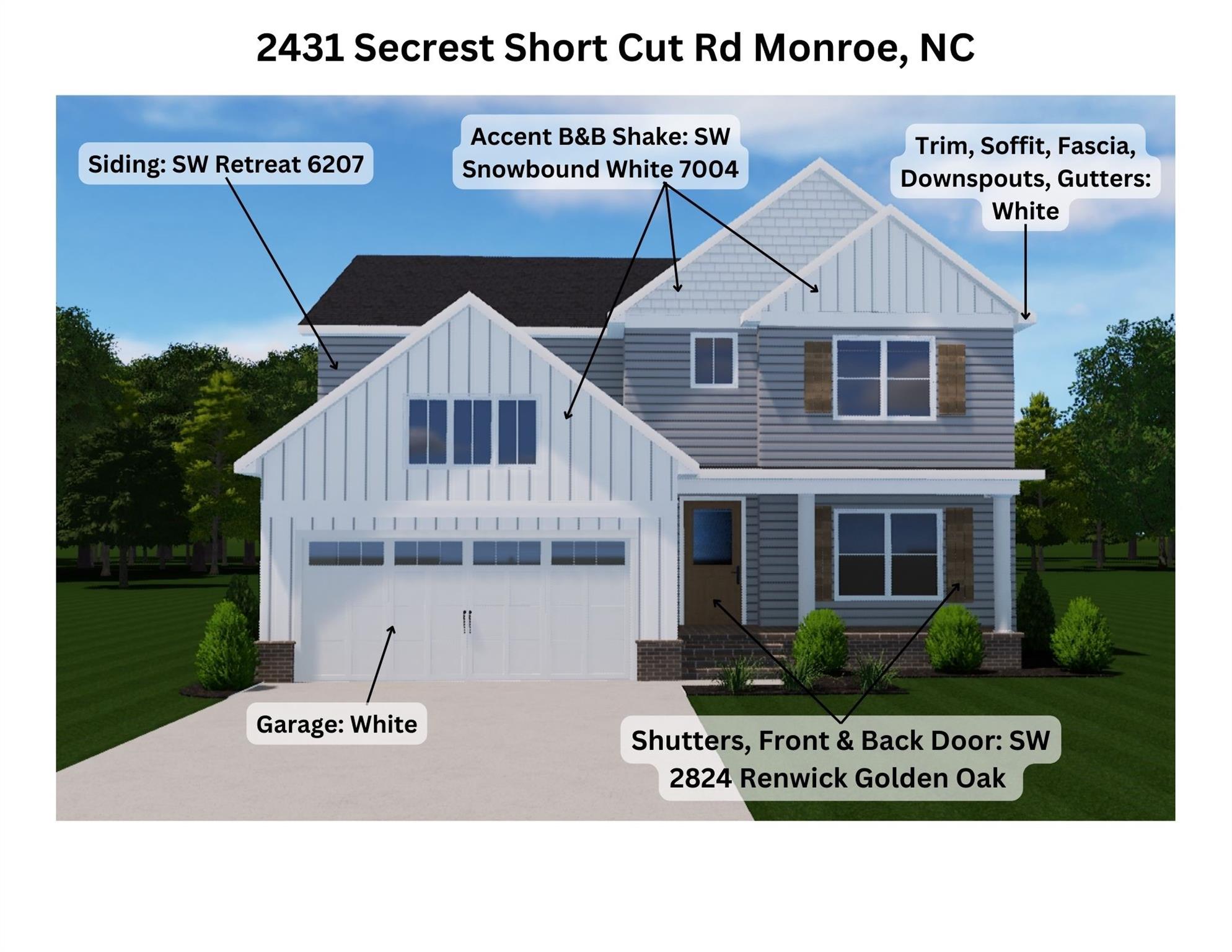 Exterior Colors - 2431 Secrest Shortcut Road, Monroe