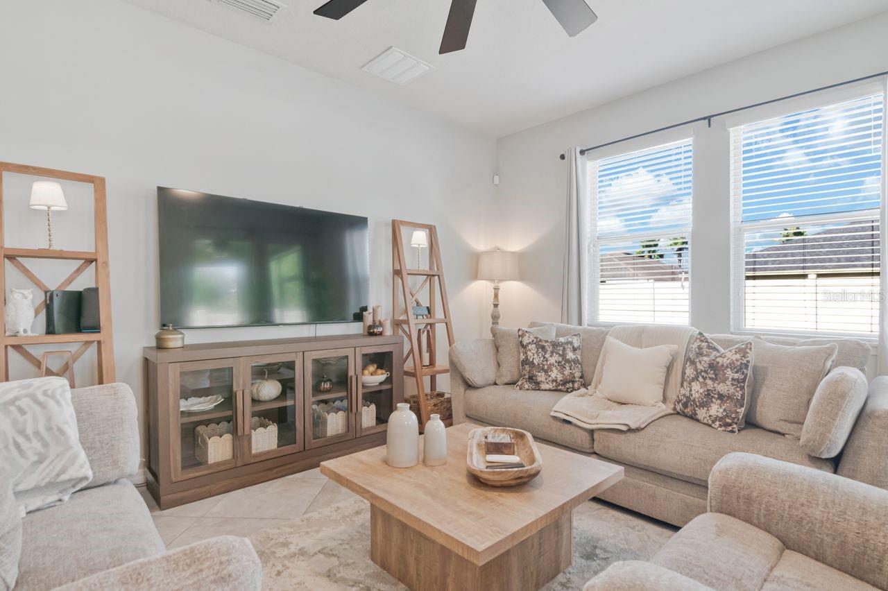So much natural light, window treatments will stay. - 11143 SPRING POINT CIR, RIVERVIEW