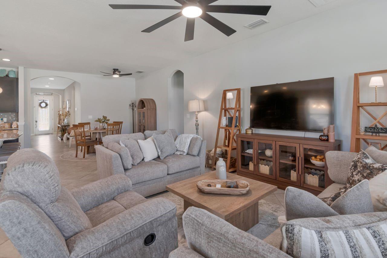 Large open area with multiple spaces for everyday living. - 11143 SPRING POINT CIR, RIVERVIEW