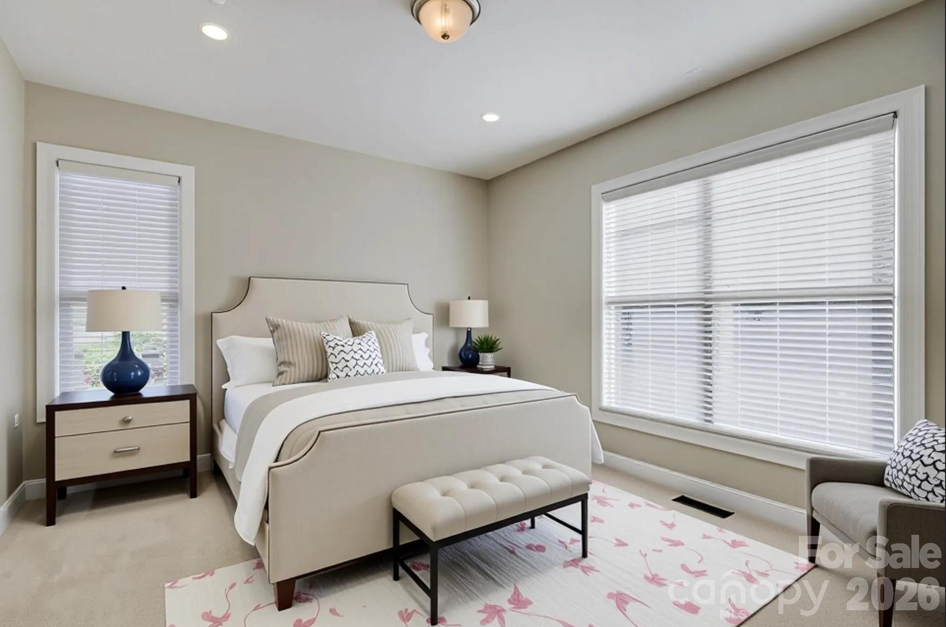Virtually staged guest suite on the main - 13700 Glen Abbey Drive, Charlotte