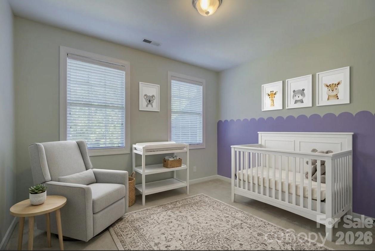 Virtually staged guest room - 13700 Glen Abbey Drive, Charlotte