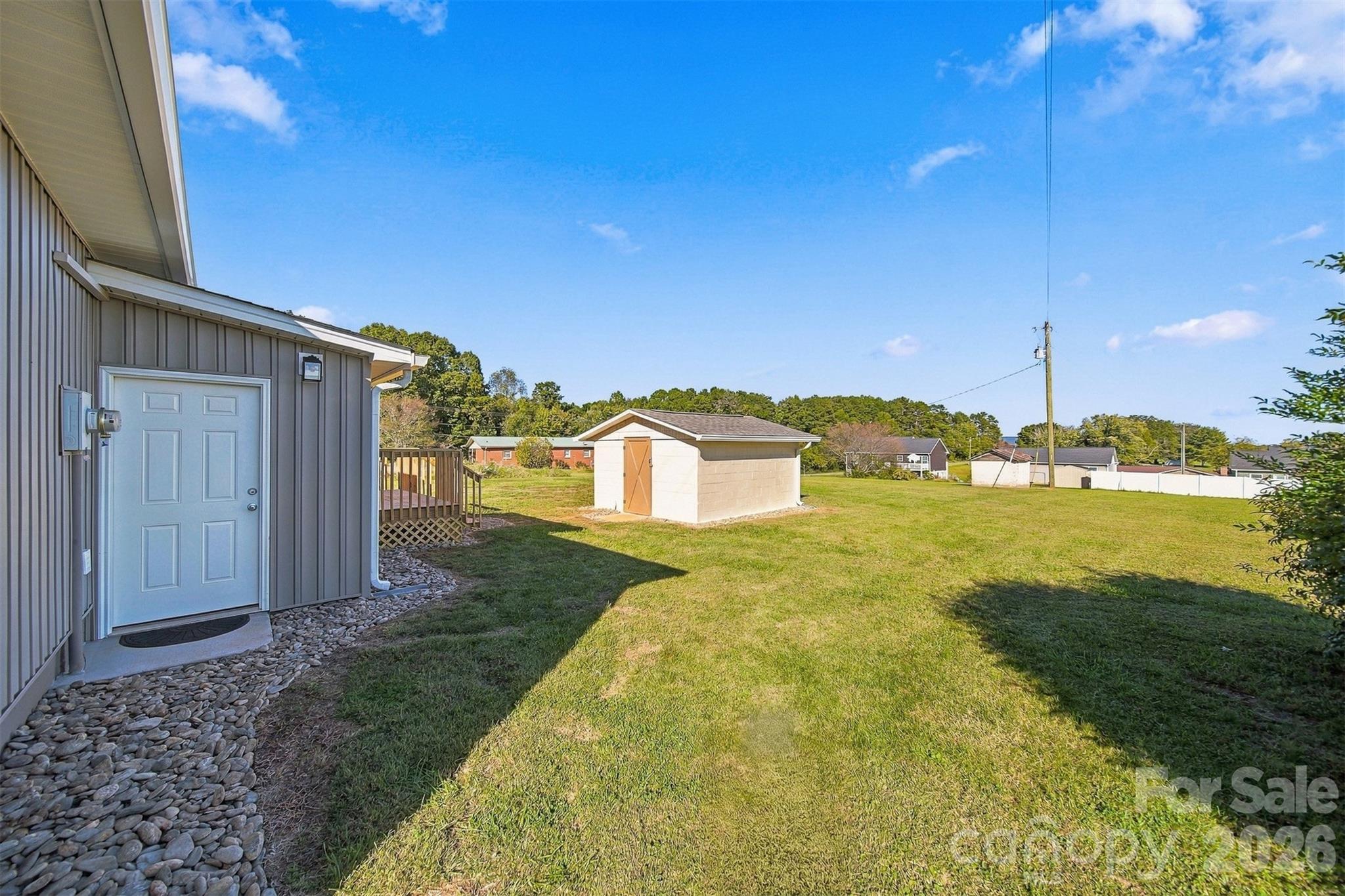 0.34 acres! With a nice sized block building that can be used for storage or workshop! - 4176 Grace Chapel Road, Granite Falls