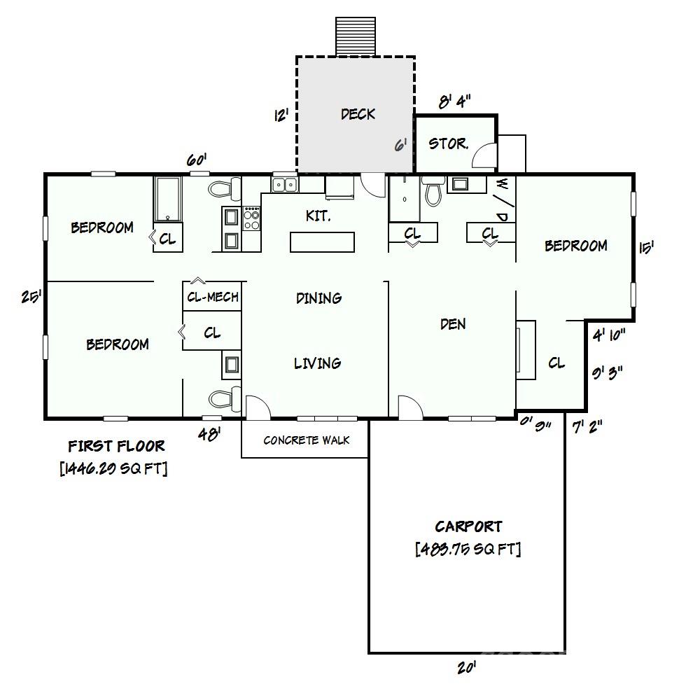 Floor plan - 4176 Grace Chapel Road, Granite Falls