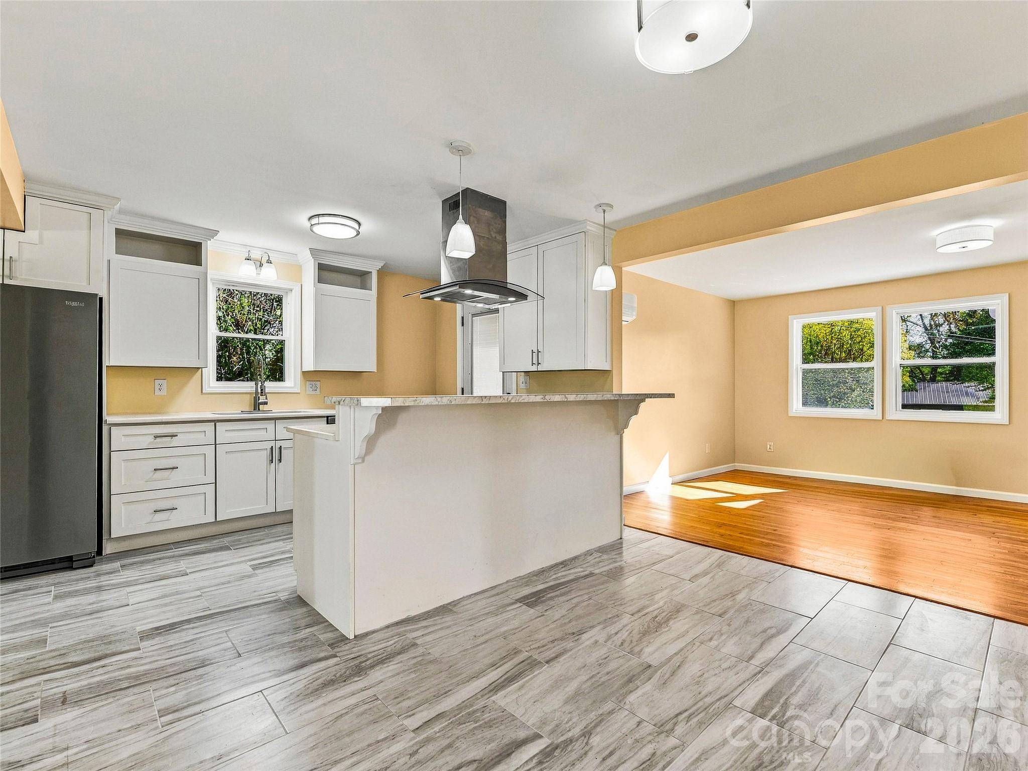 remodeled kitchen - main level - 33 Phipps Street, Weaverville