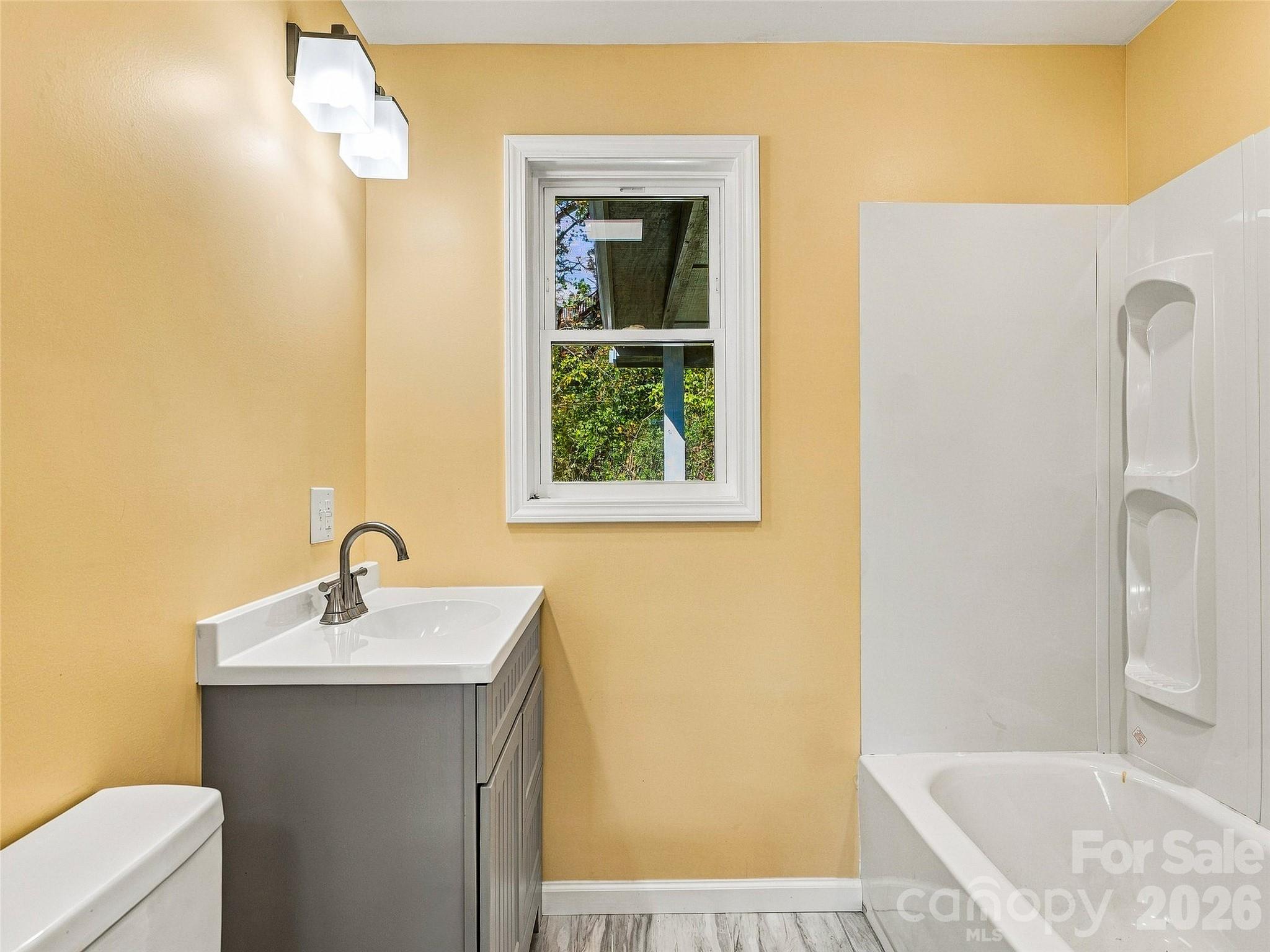 remodeled full bath - main level - 33 Phipps Street, Weaverville