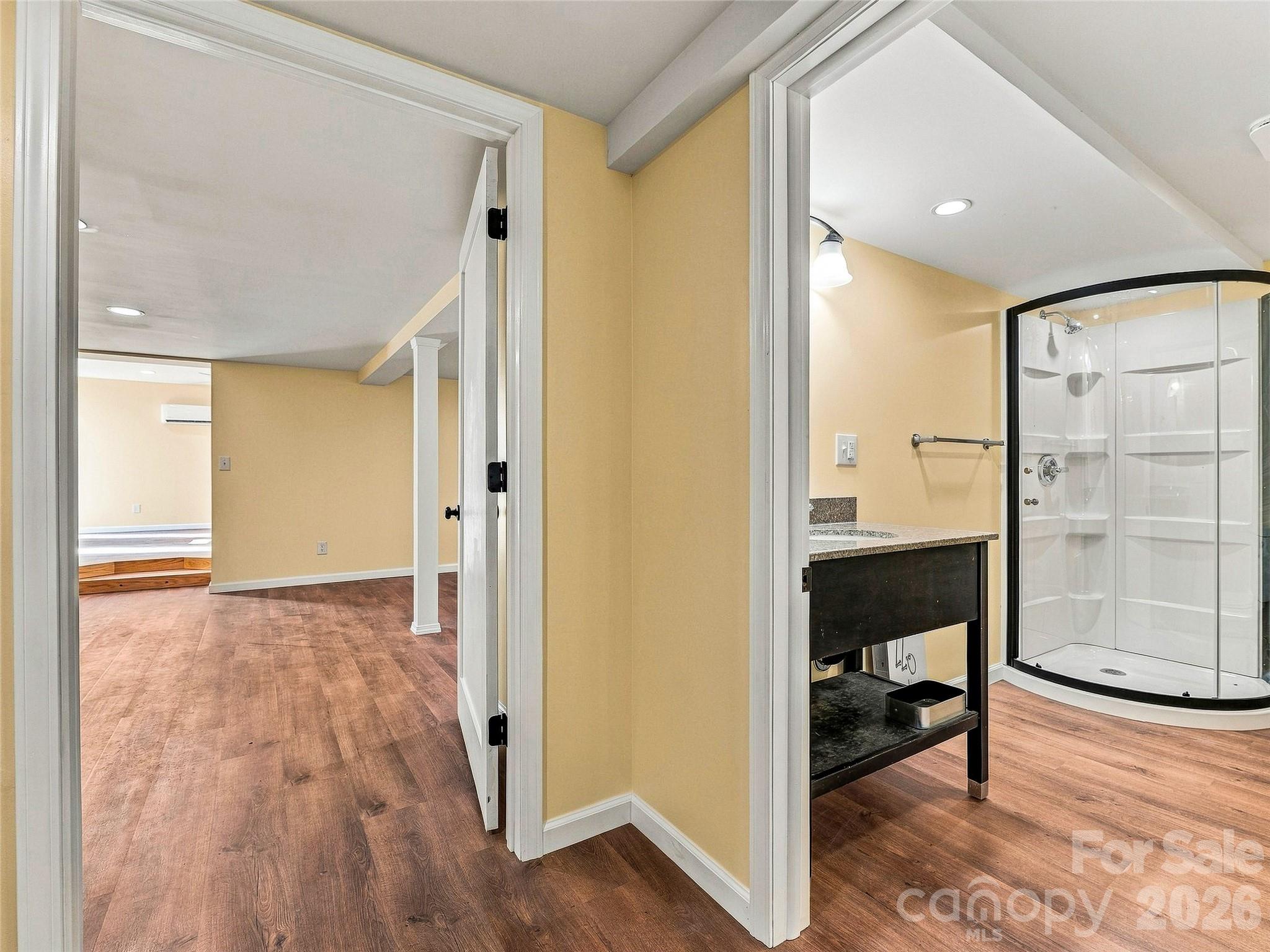 apartment bathroom with standup shower - 33 Phipps Street, Weaverville