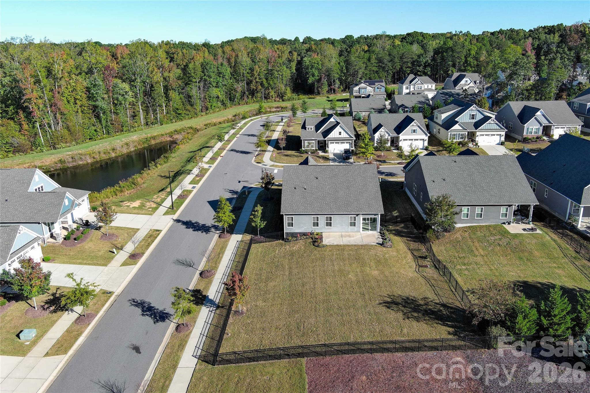Aerial View-Home & Backyard - 5091 Summer Surprise Lane, Charlotte