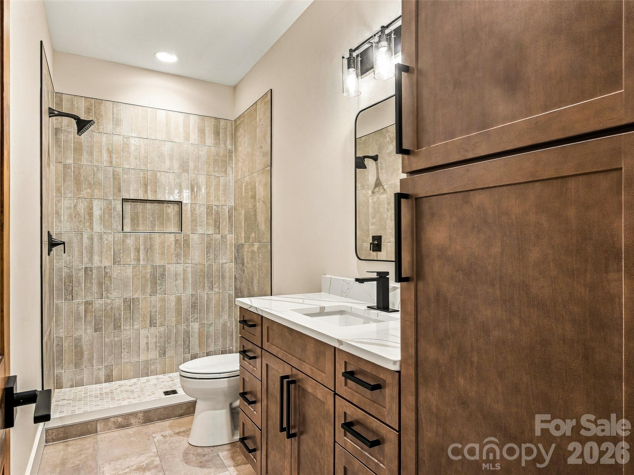 Second Full bath- Much cabinet Storage; Glass Doors Coming Soon! - 384 Green Hollow Lane, Brevard