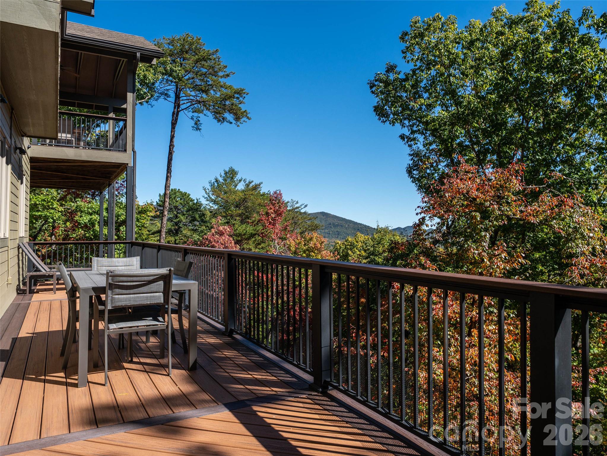 Lower level deck off Family room. - 351 Chapel Road, Black Mountain