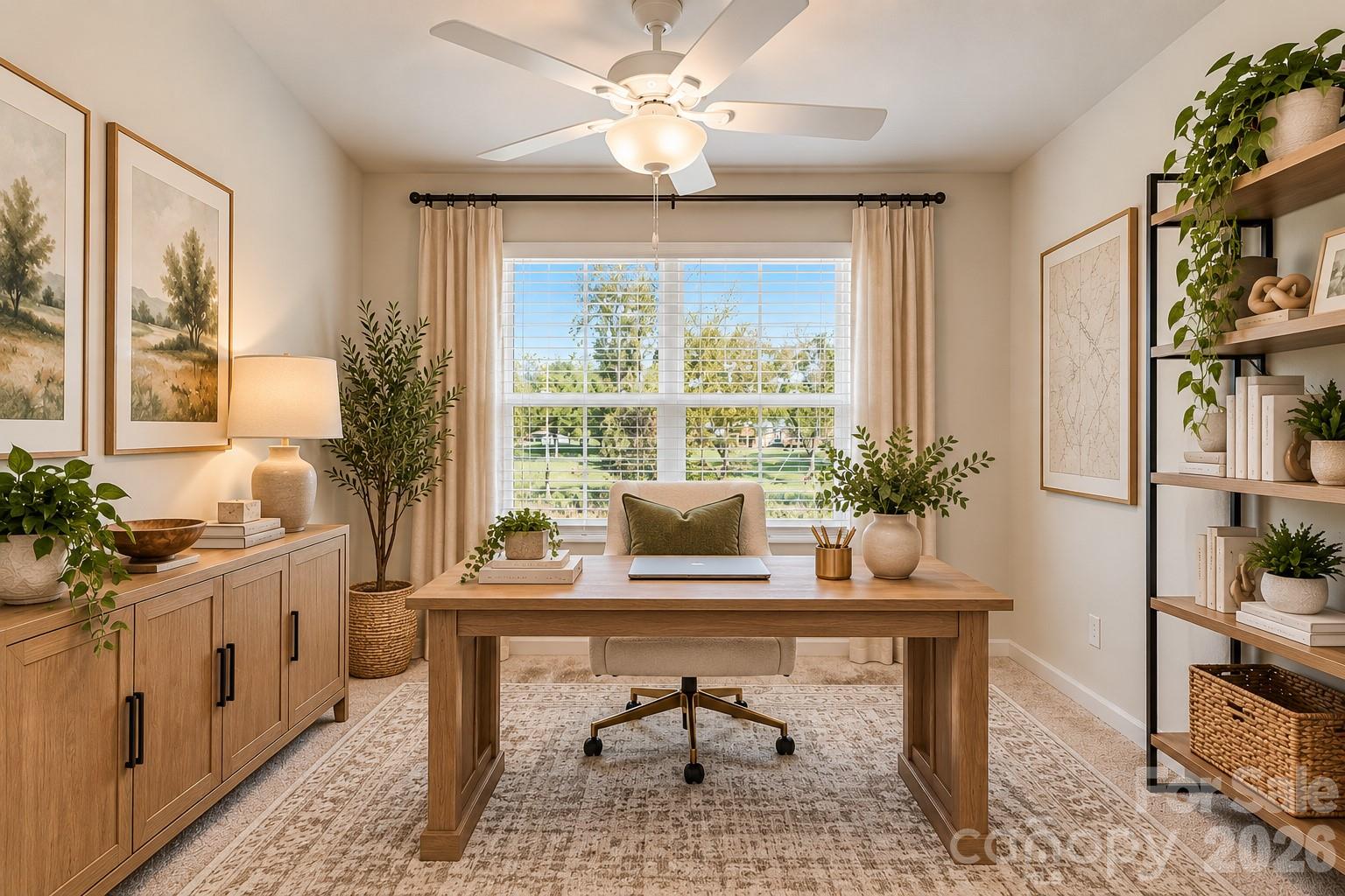 Digitally staged 3rd bedroom - 4714 Lakeview Road, Charlotte