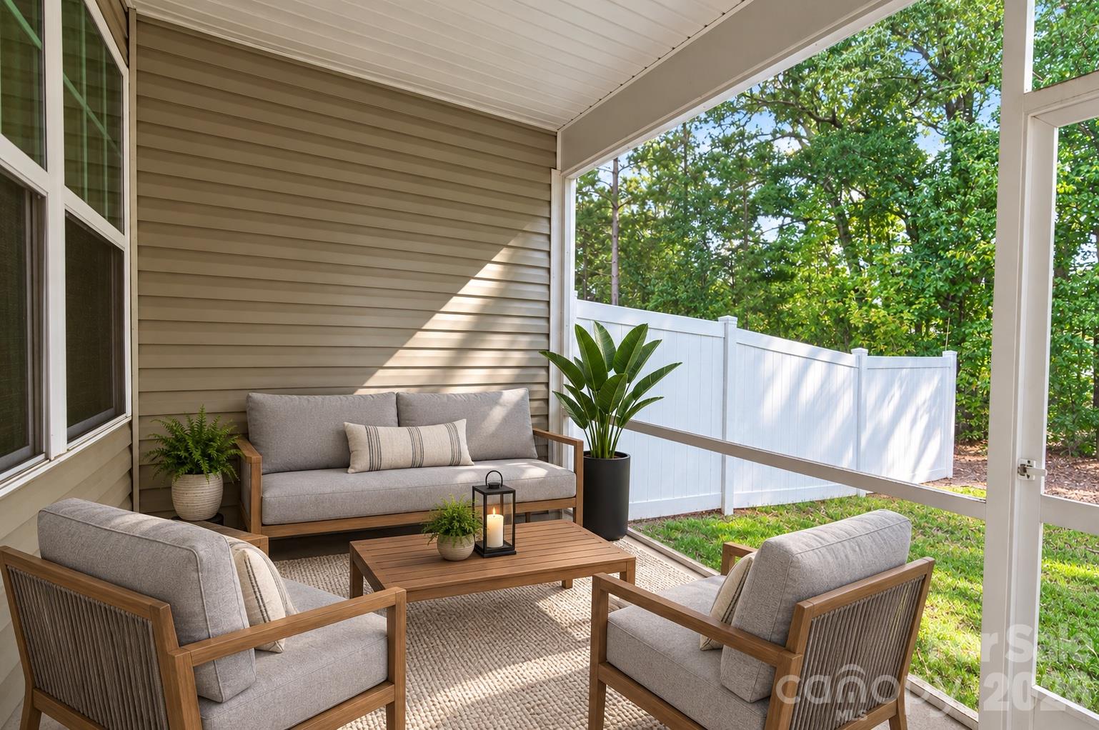 Staged Back yard - 13017 Cottage Crest Lane, Charlotte