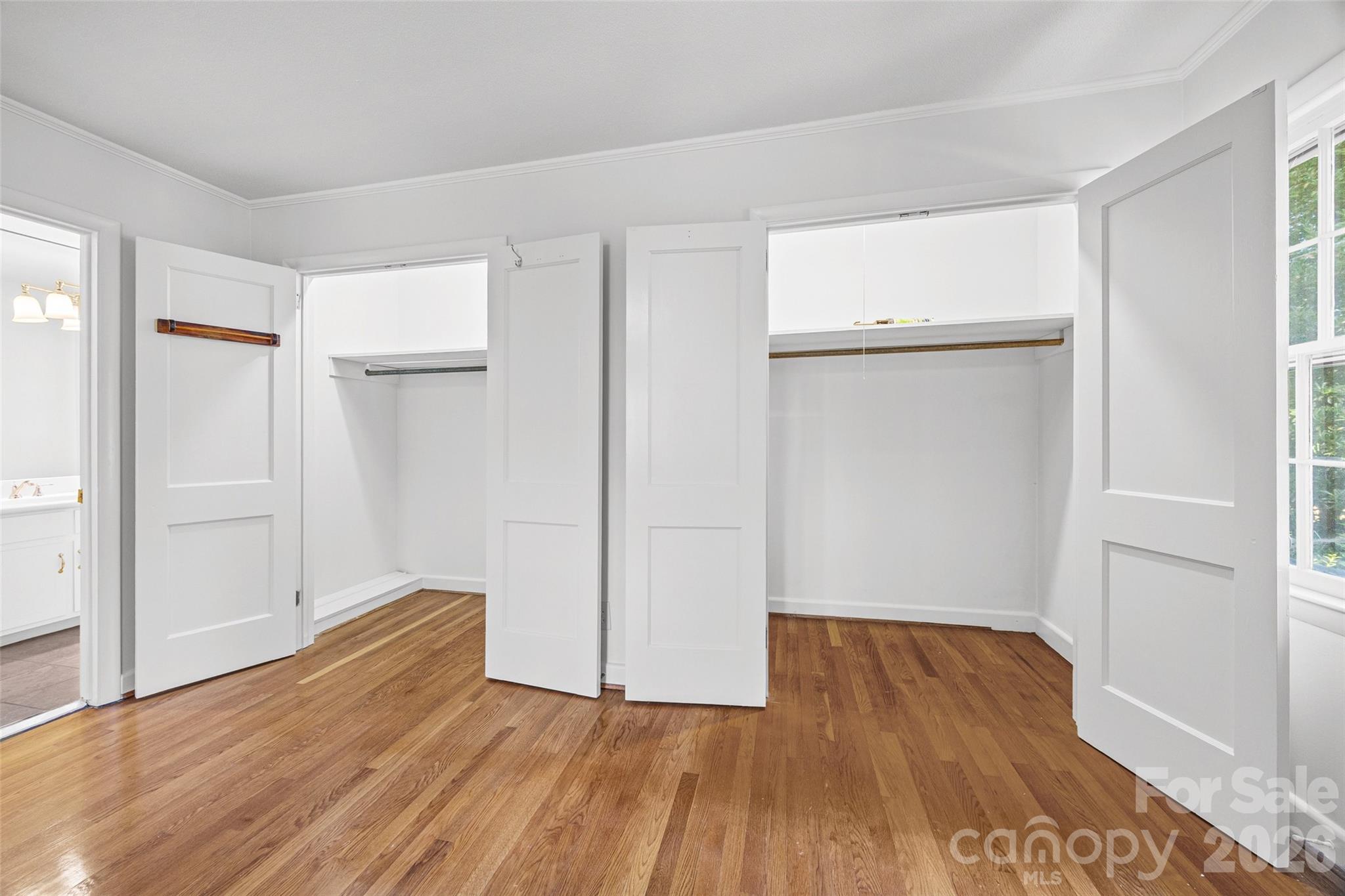 Primary bedroom double closets - 635 Glendale Drive, Rock Hill