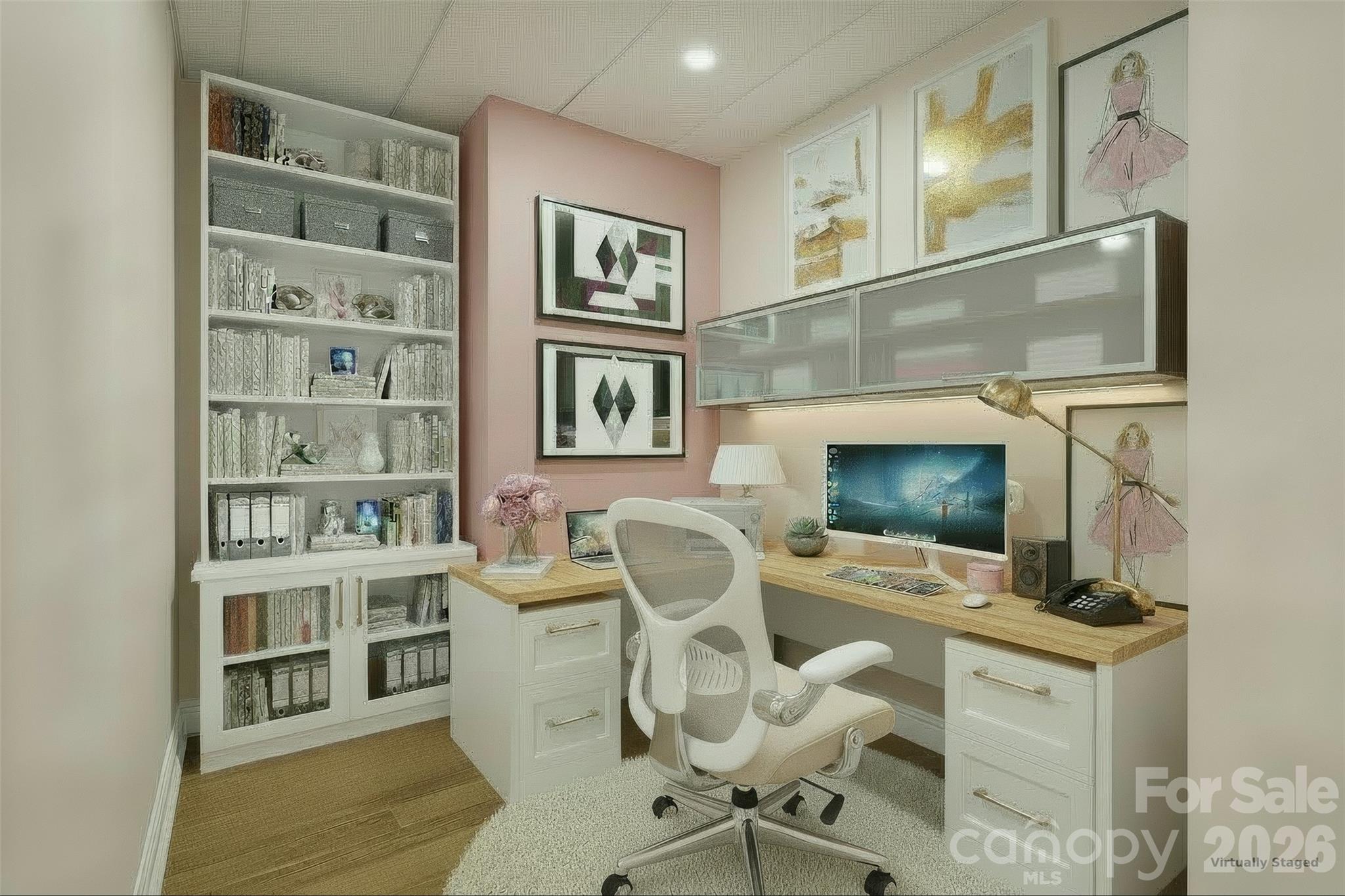 Unfinished office in basement. - 3741 Stanley Creek Drive, Mount Holly