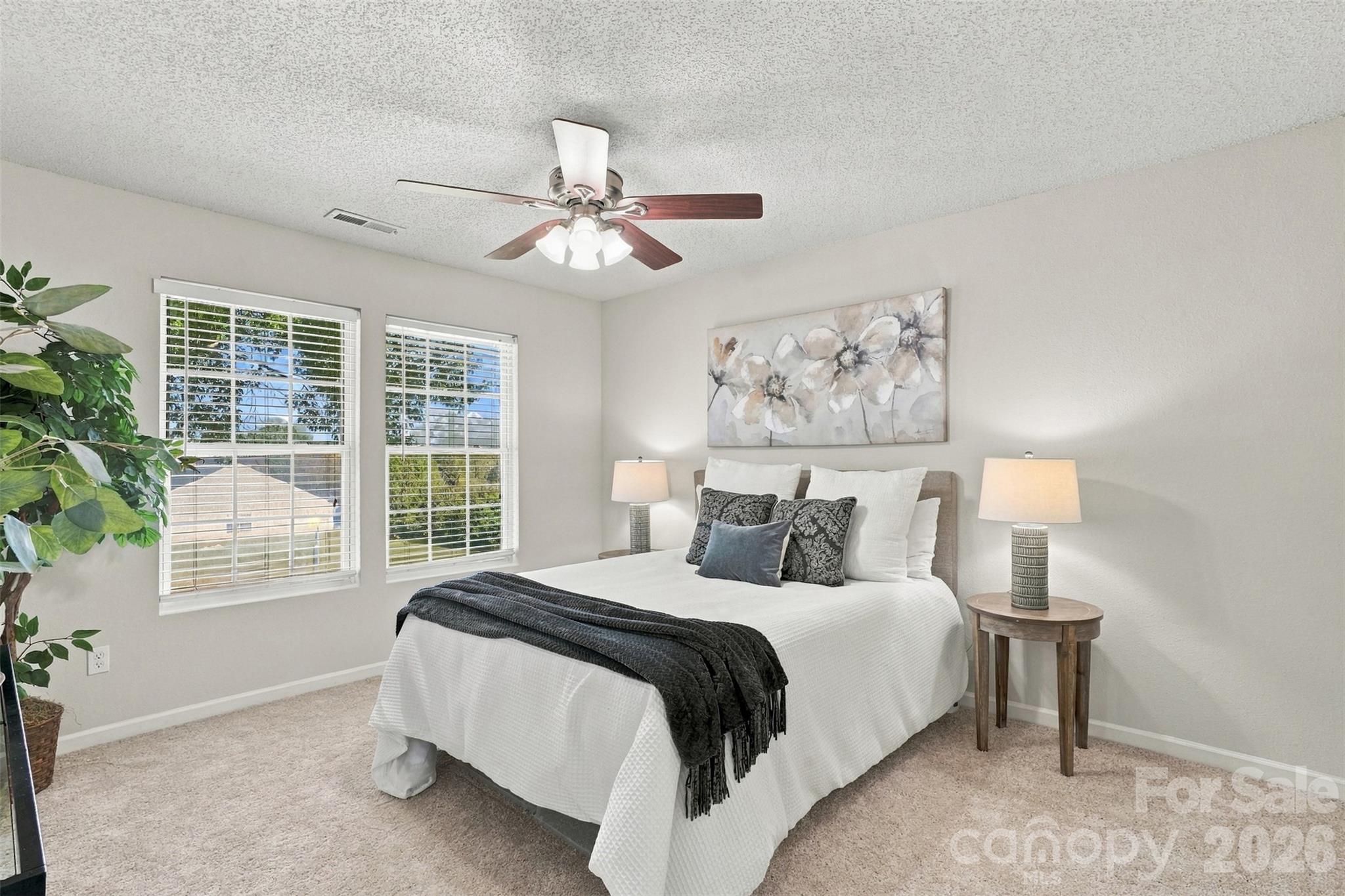 Primary bedroom.  New carpet upstairs. - 1901 Beckwith Lane, Waxhaw