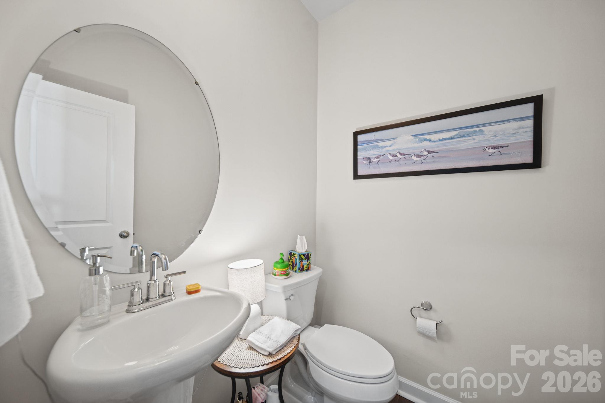 Half Bathroom on Main Level - 1712 Braemar Village Drive, Monroe