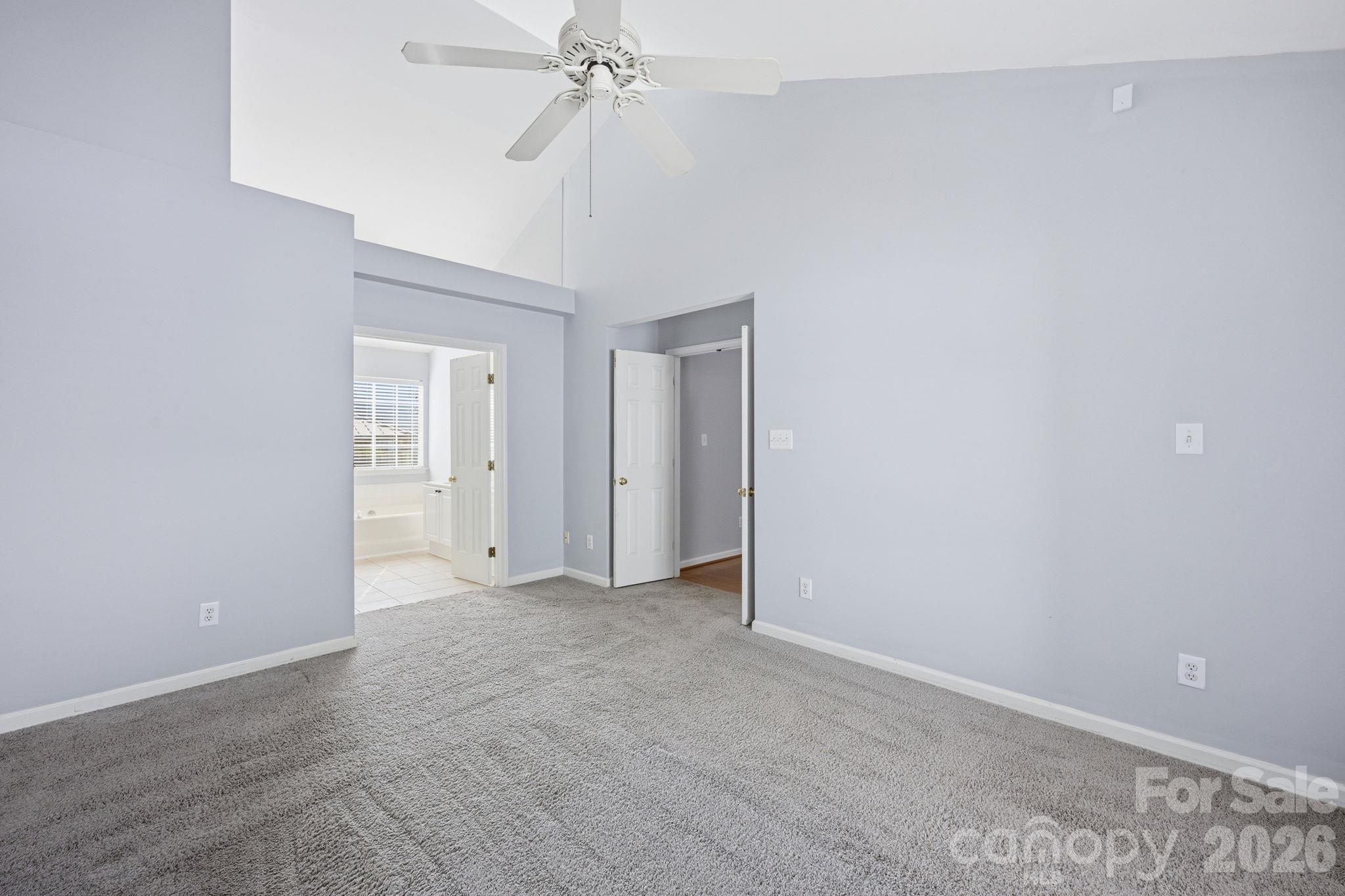 This is a view to the Primary ensuite Bathroom! - 4000 Huntmeadow Drive, Charlotte
