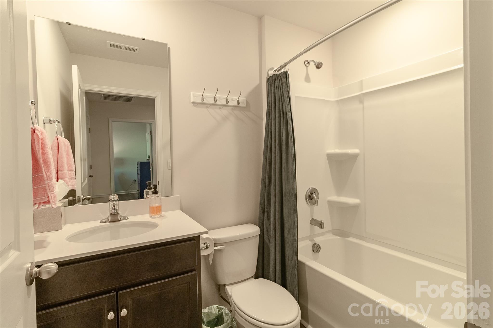 Second bathroom upstairs. - 34 Cain Hollow Way, Asheville
