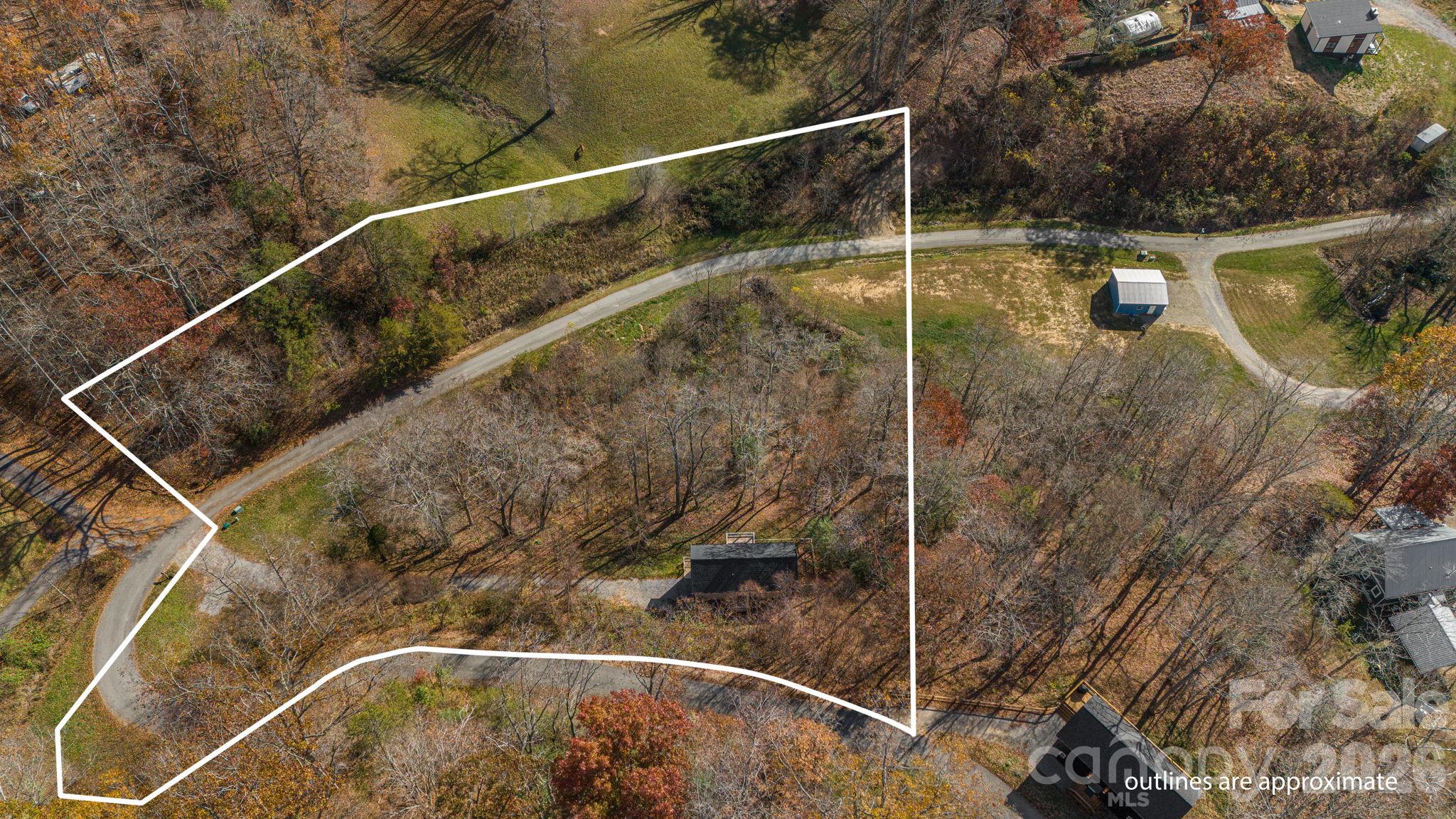 Outline of acreage - 231 Porters Ridge, Canton