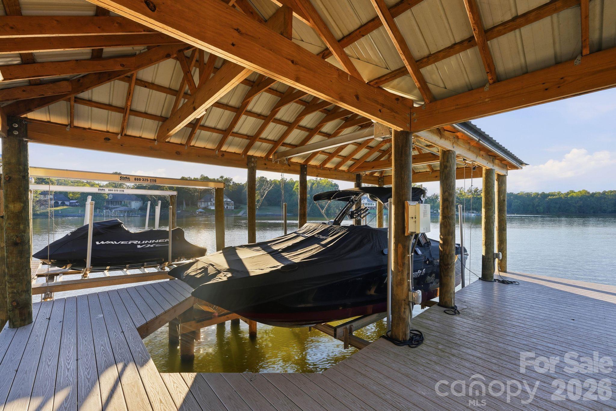Dock with boat lift and jet ski lift - 1016 Timberlake Point, Belmont