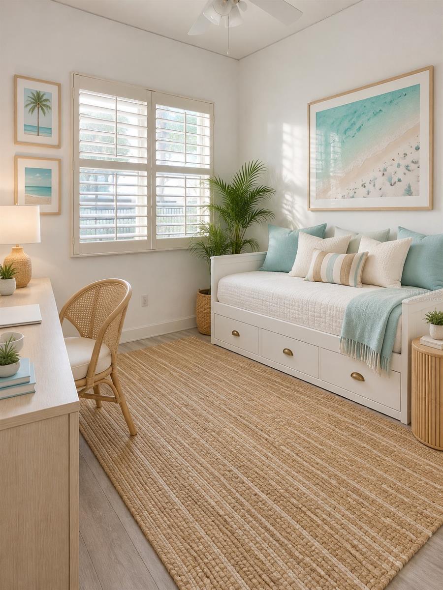 Virtually staged third bedroom/office - 7492 BOTANICA PKWY #102, SARASOTA