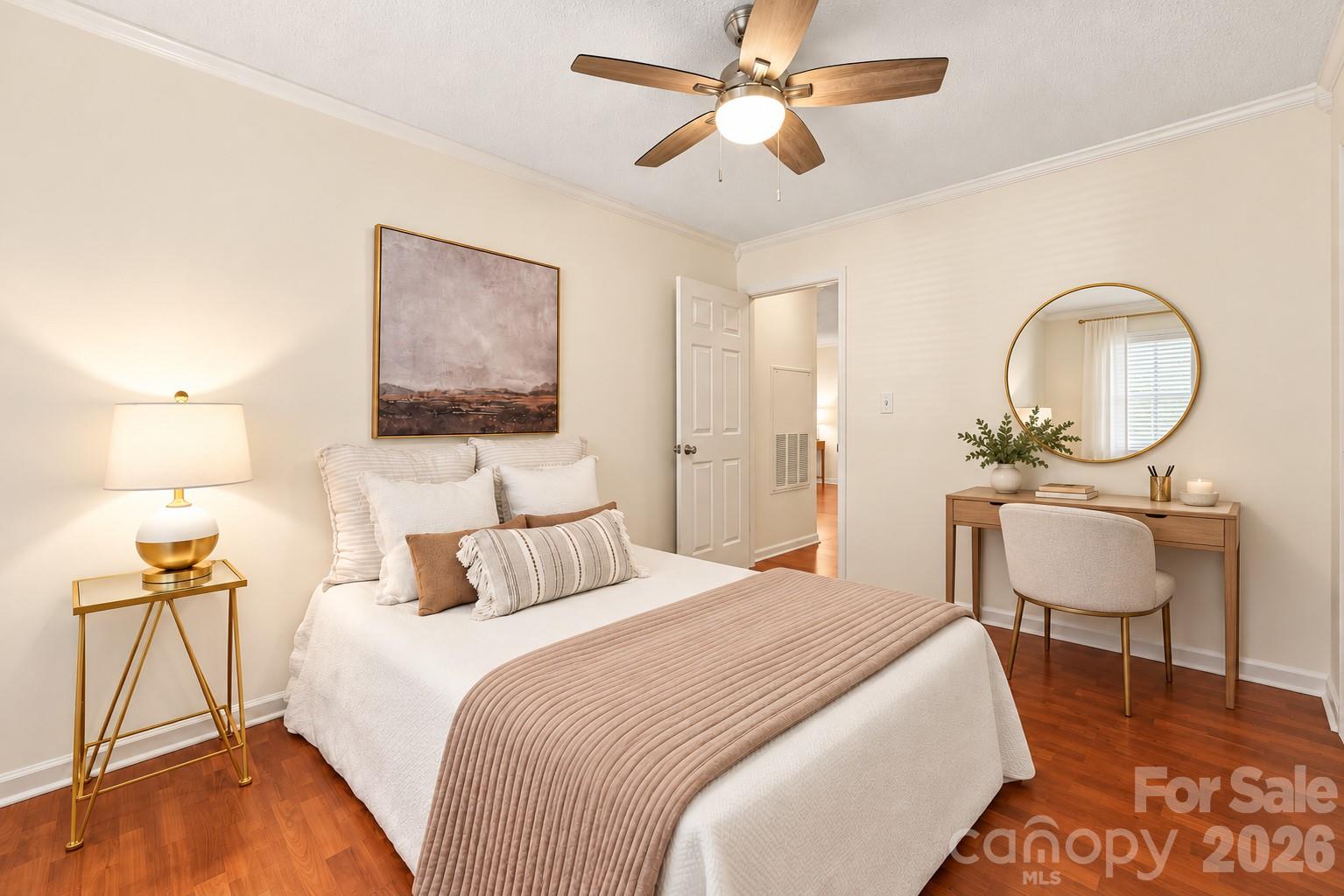 AI rendering of optional work from home office space - 1051 Churchill Downs Court, Charlotte